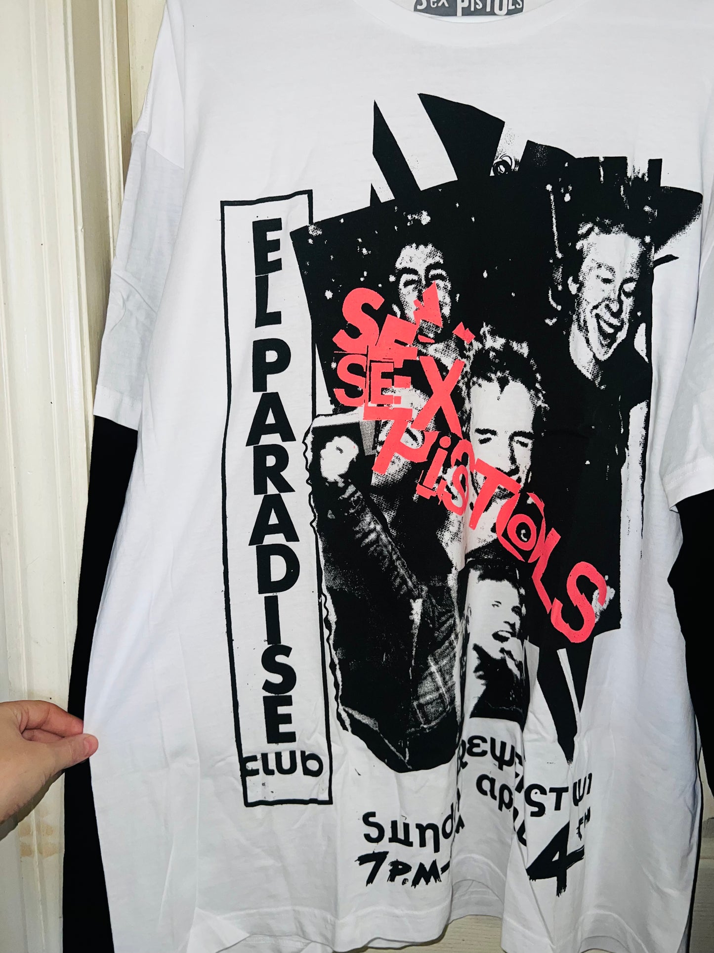 Sex Pistols Double Sided Long Sleeve Oversized Shirt