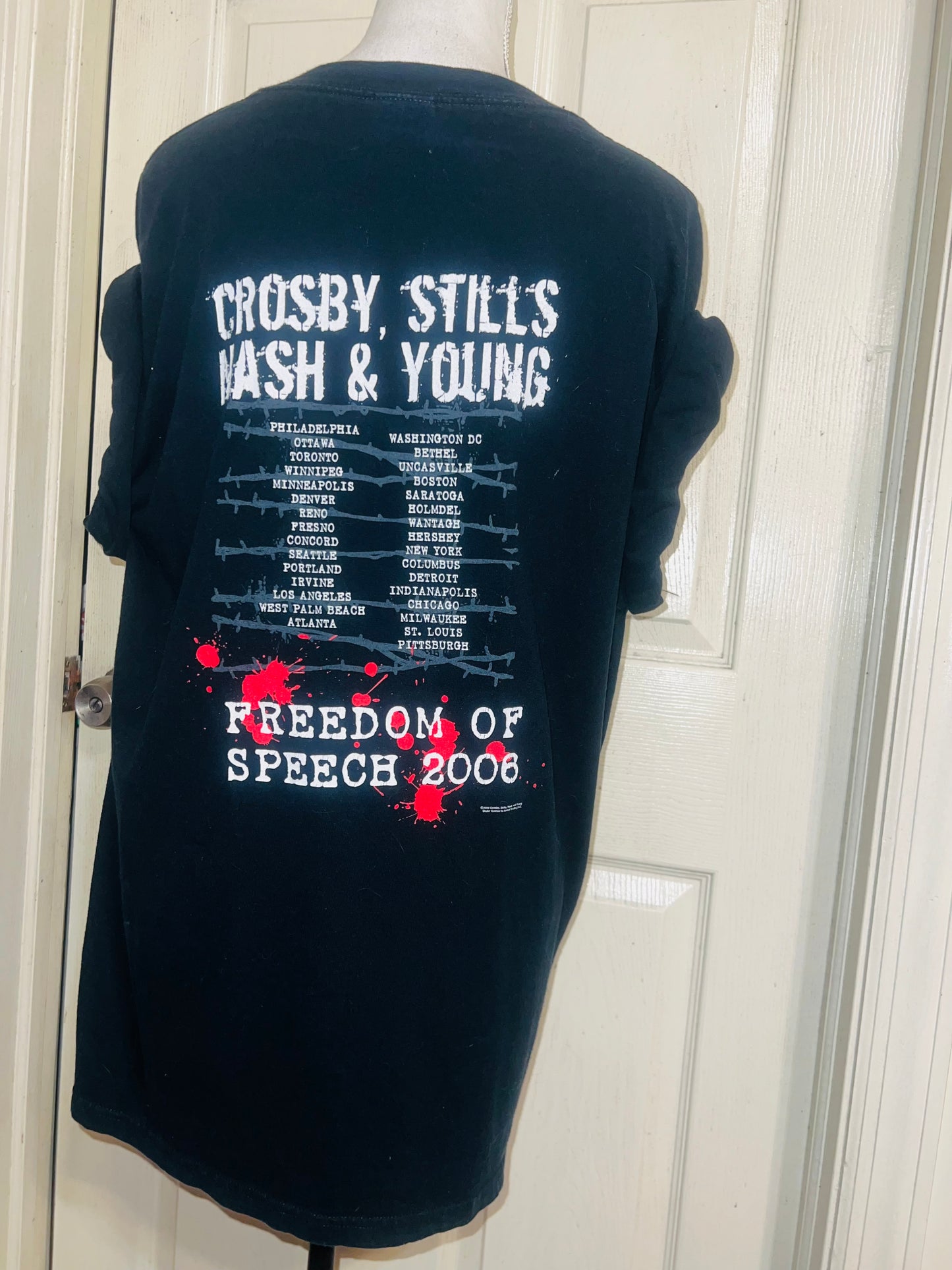 Crosby, Stills, Nash & Young Double Sided Vintage Tee