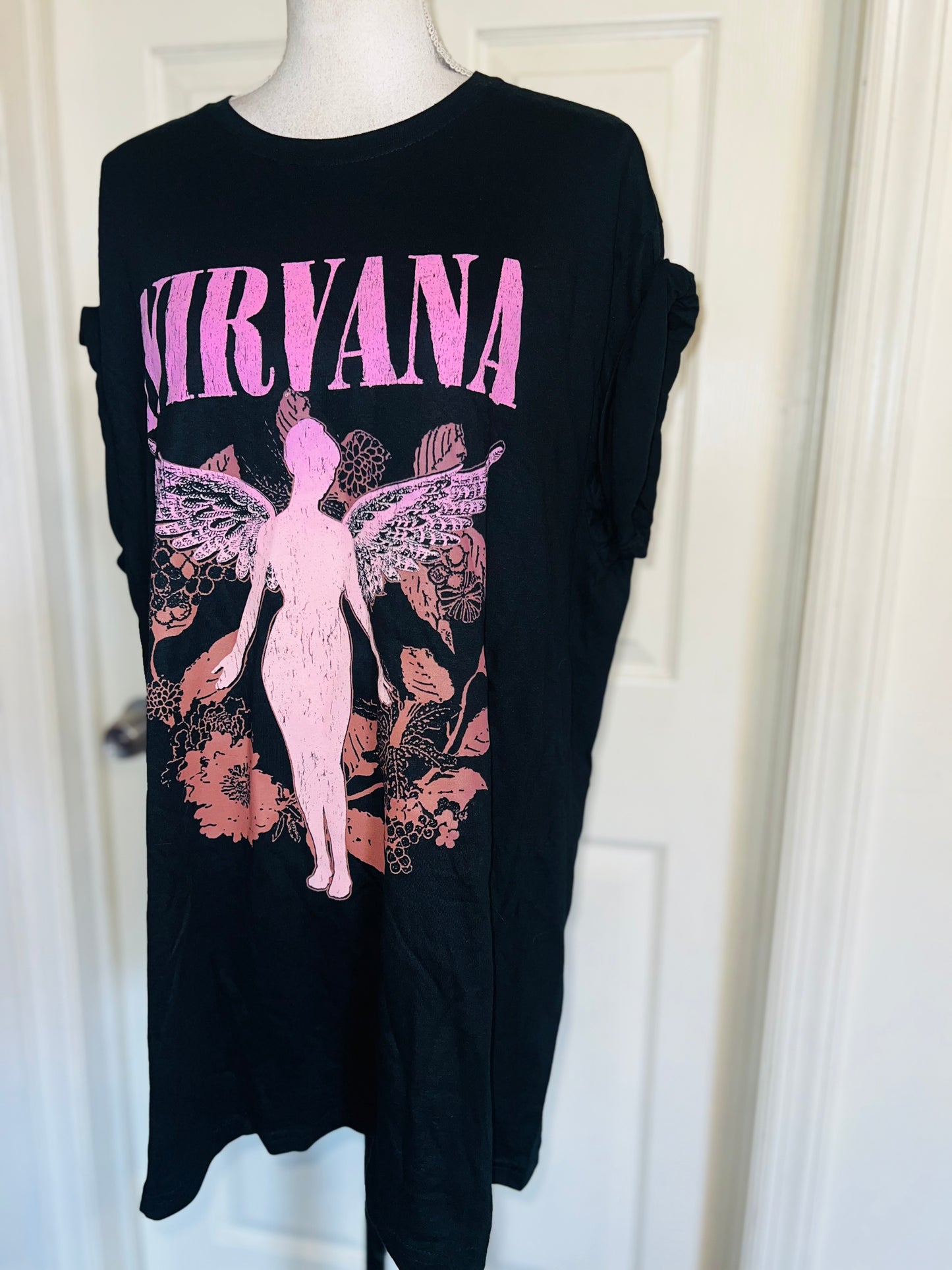 Nirvana Oversized Distressed Tee