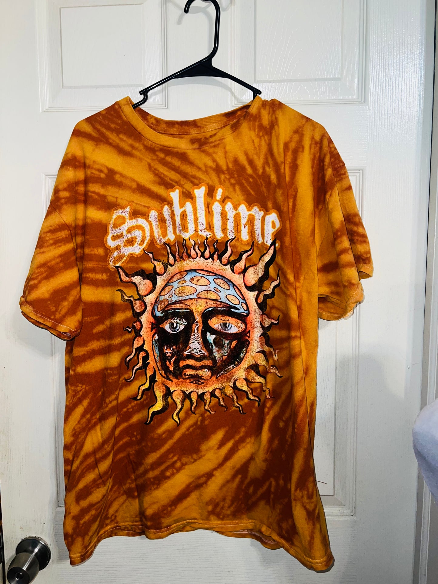 Sublime Tie Dyed Oversized Distressed Tee