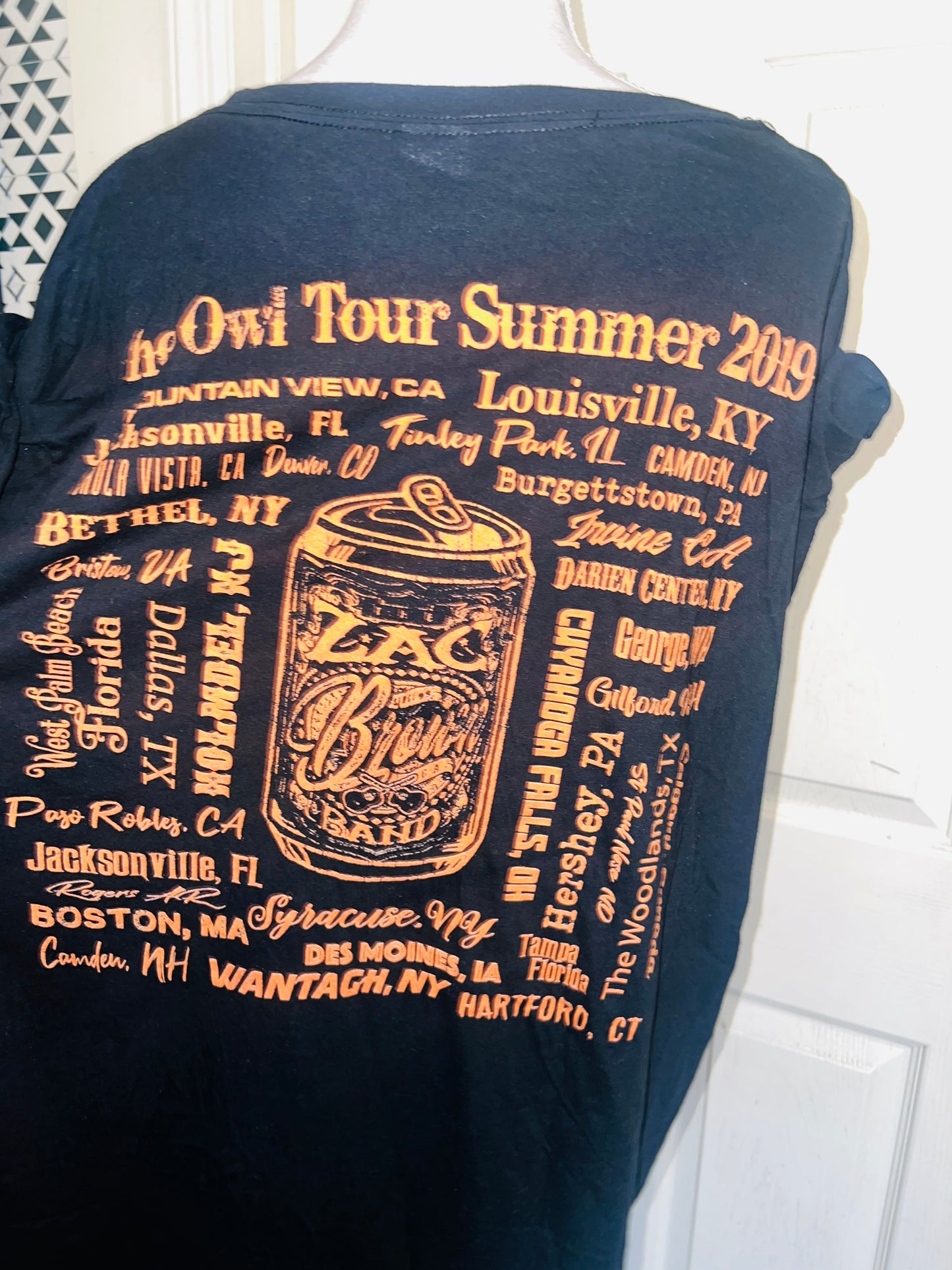 Zac Brown Band Double Sides Oversized Distressed Tee