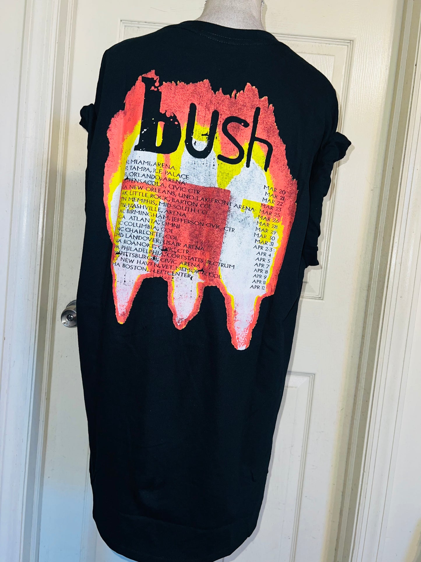 Bush Double Sided Oversized Distressed Tee