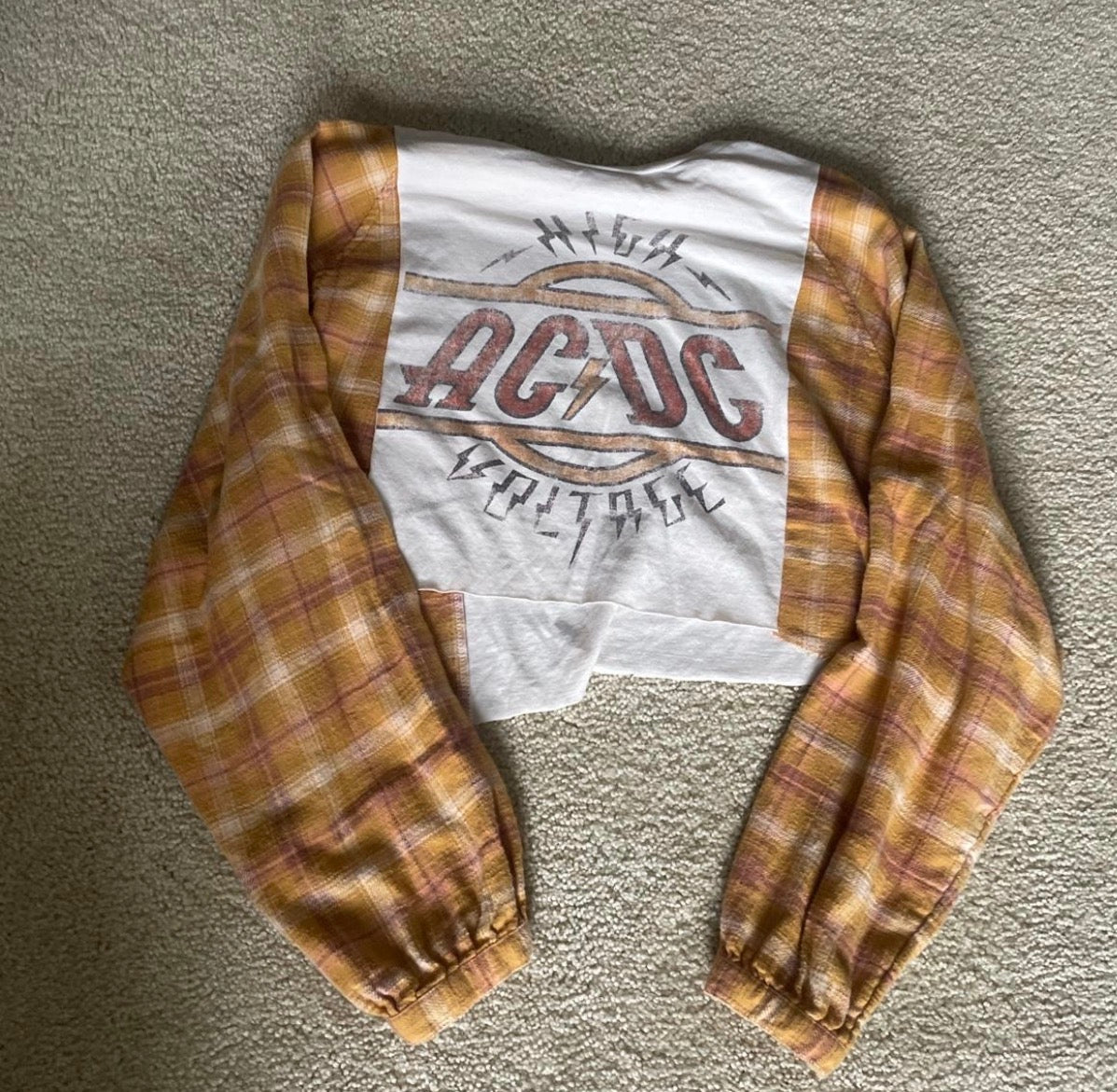 AC/DC Oversized Flannel Tee