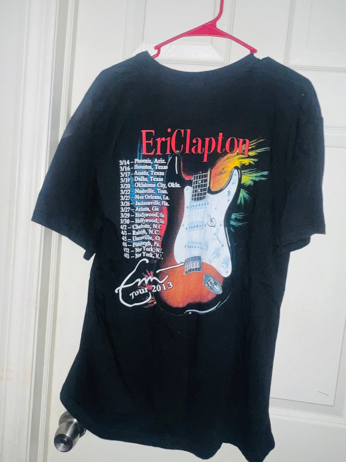 Eric Clapton Vintage Double Sided Oversized Distressed Tee