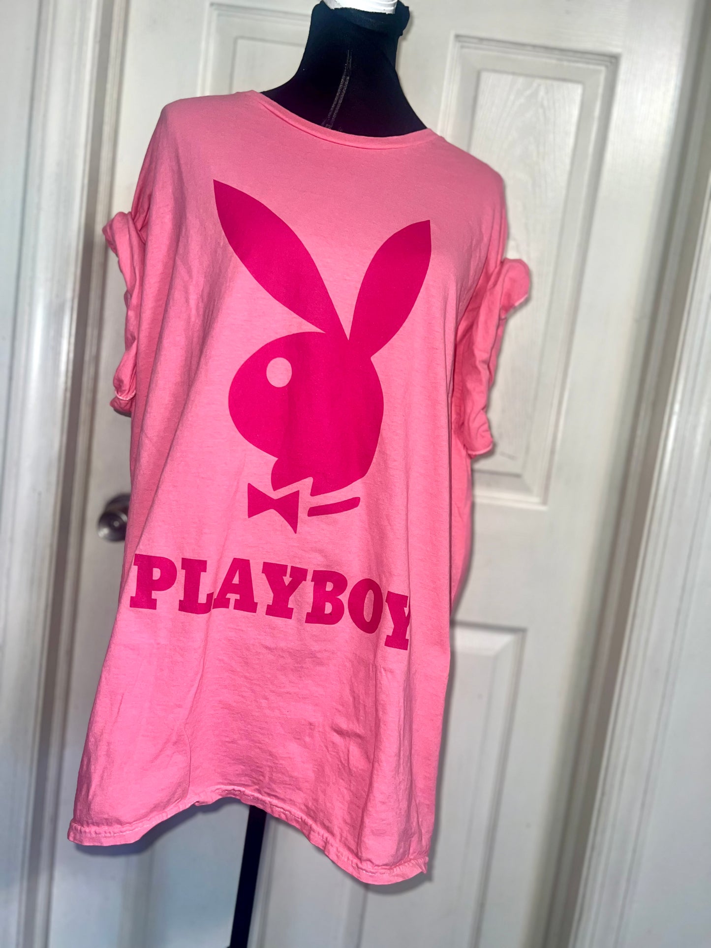 Playboy Oversized Distressed Tee