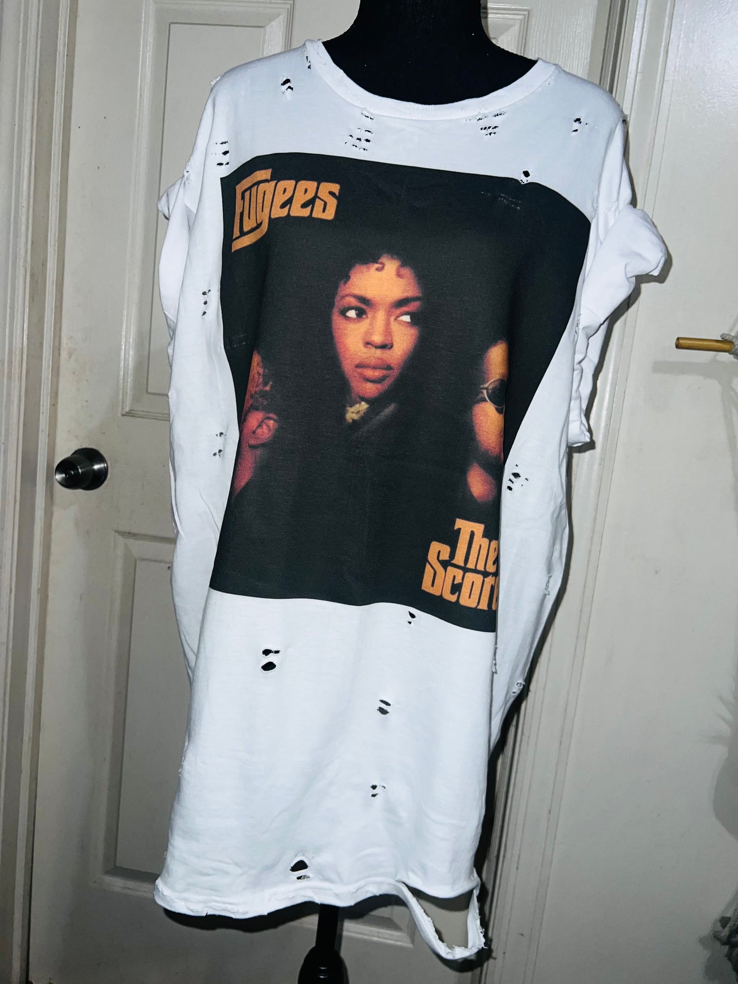 Fugees Oversized Distressed Tee