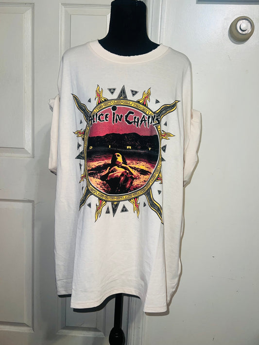 Alice In Chains Oversized Distressed Tee