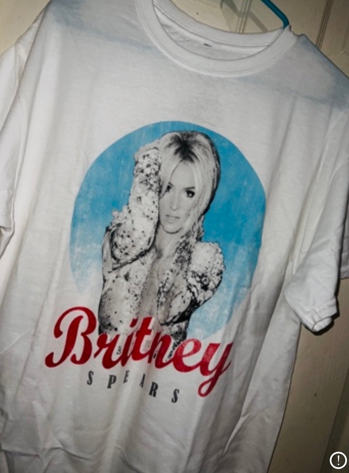Britney Spears Oversized Distressed Tee