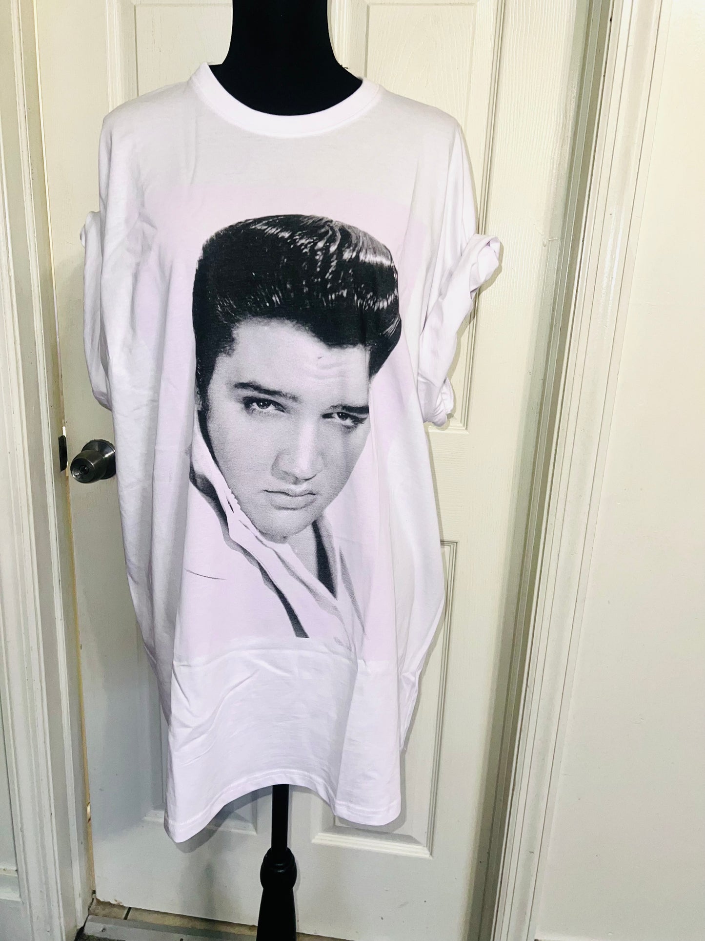 Elvis Oversized Distressed Tee