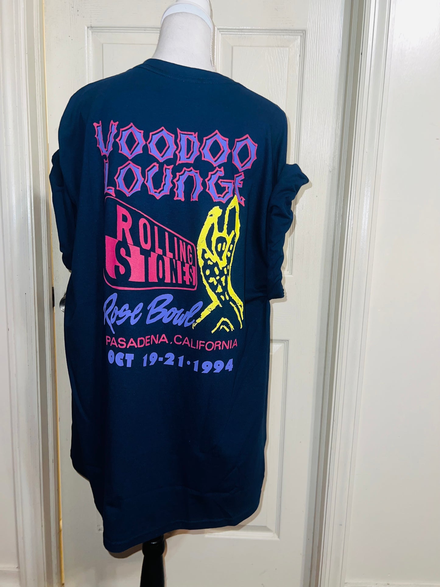 The Rolling Stones Double Sided Oversized Distressed Tee