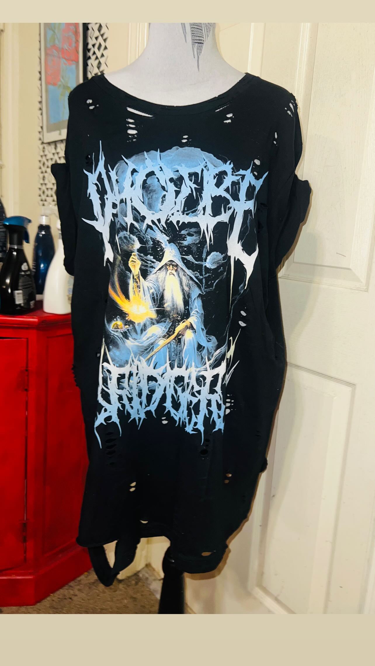 Phoebe Bridgers Oversized Distressed Tee