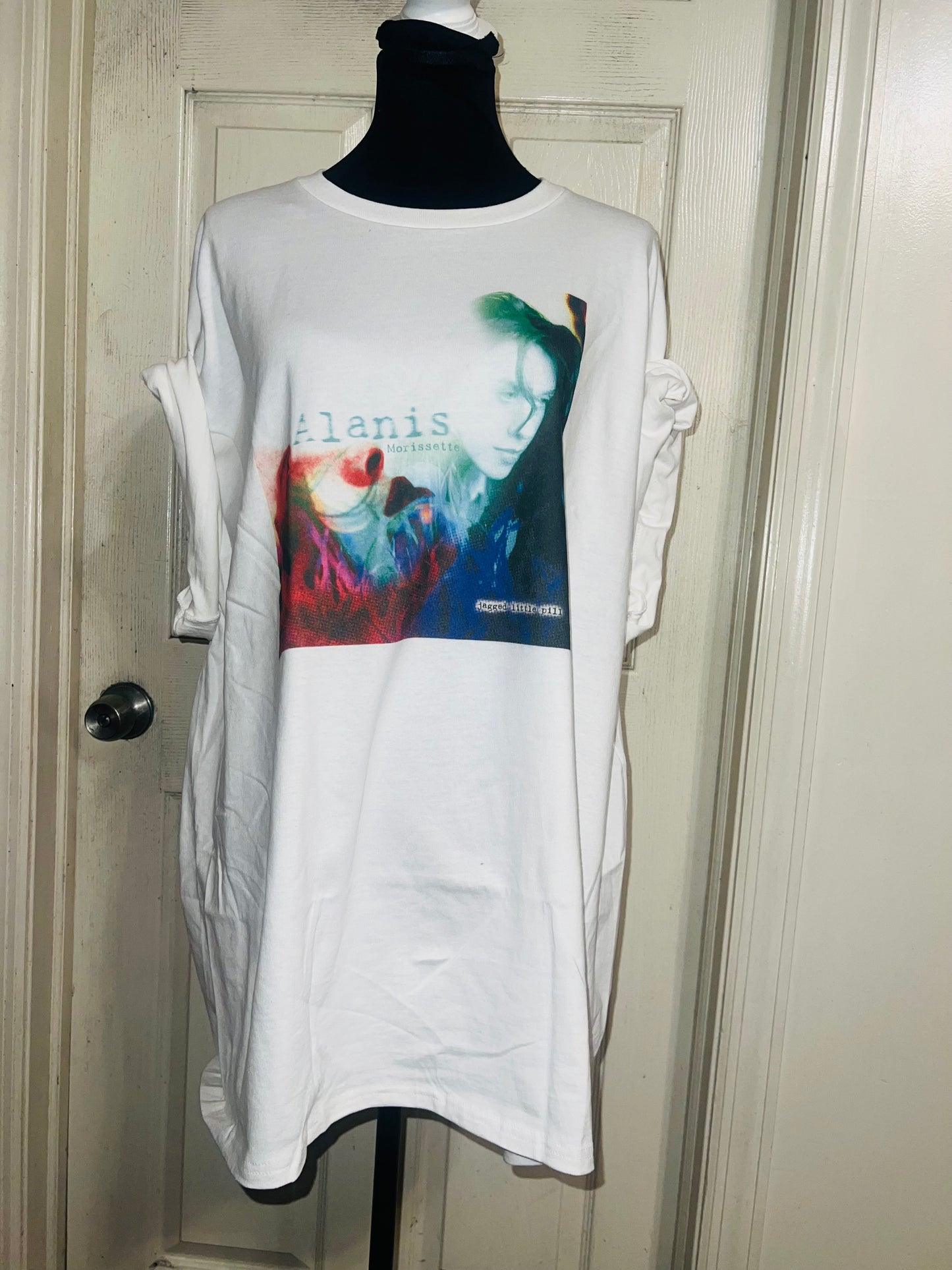 Alanis Morissette Oversized Distressed Tee