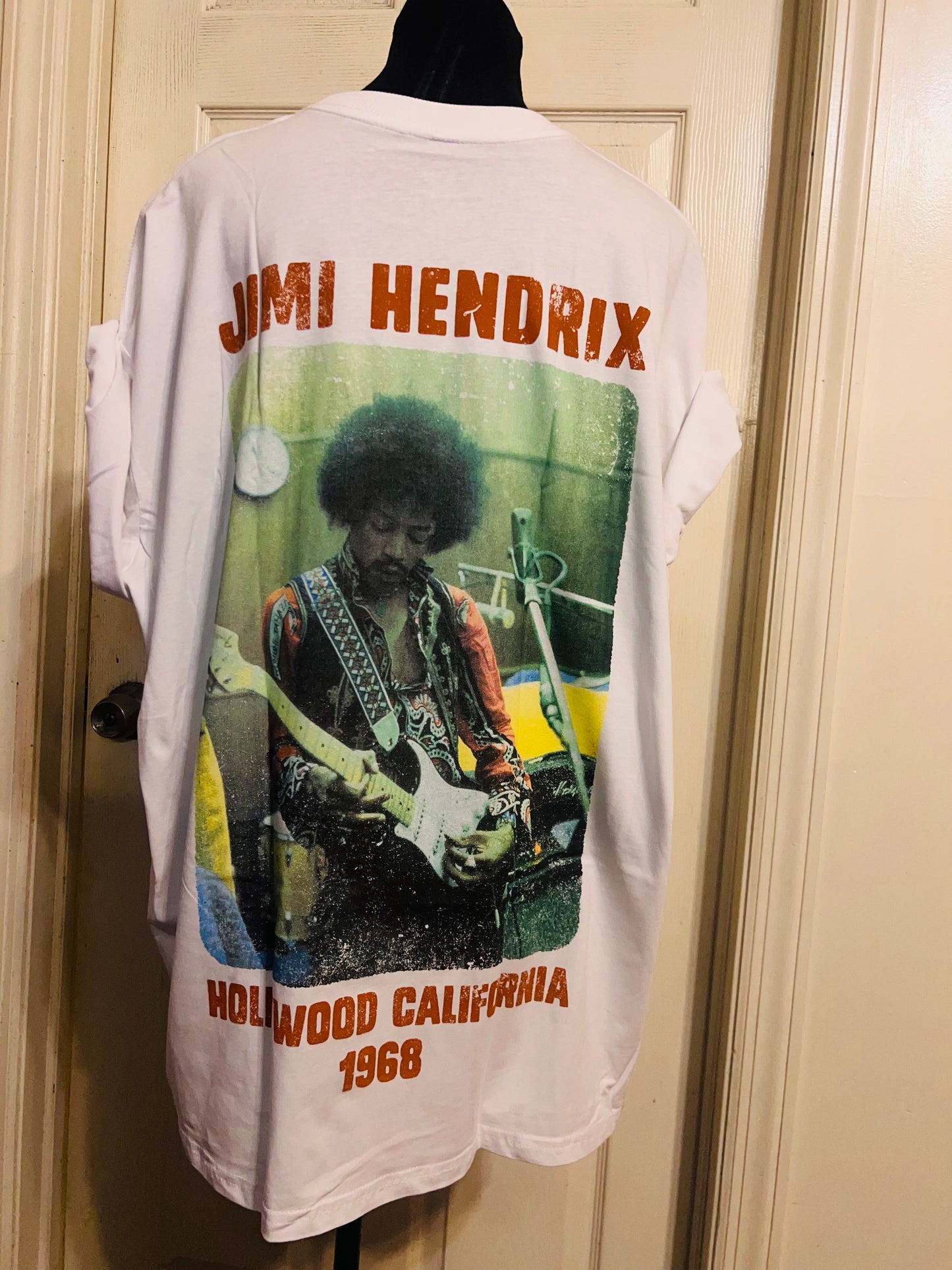 Jimi Hendrix Double Sided Oversized Distressed Tee