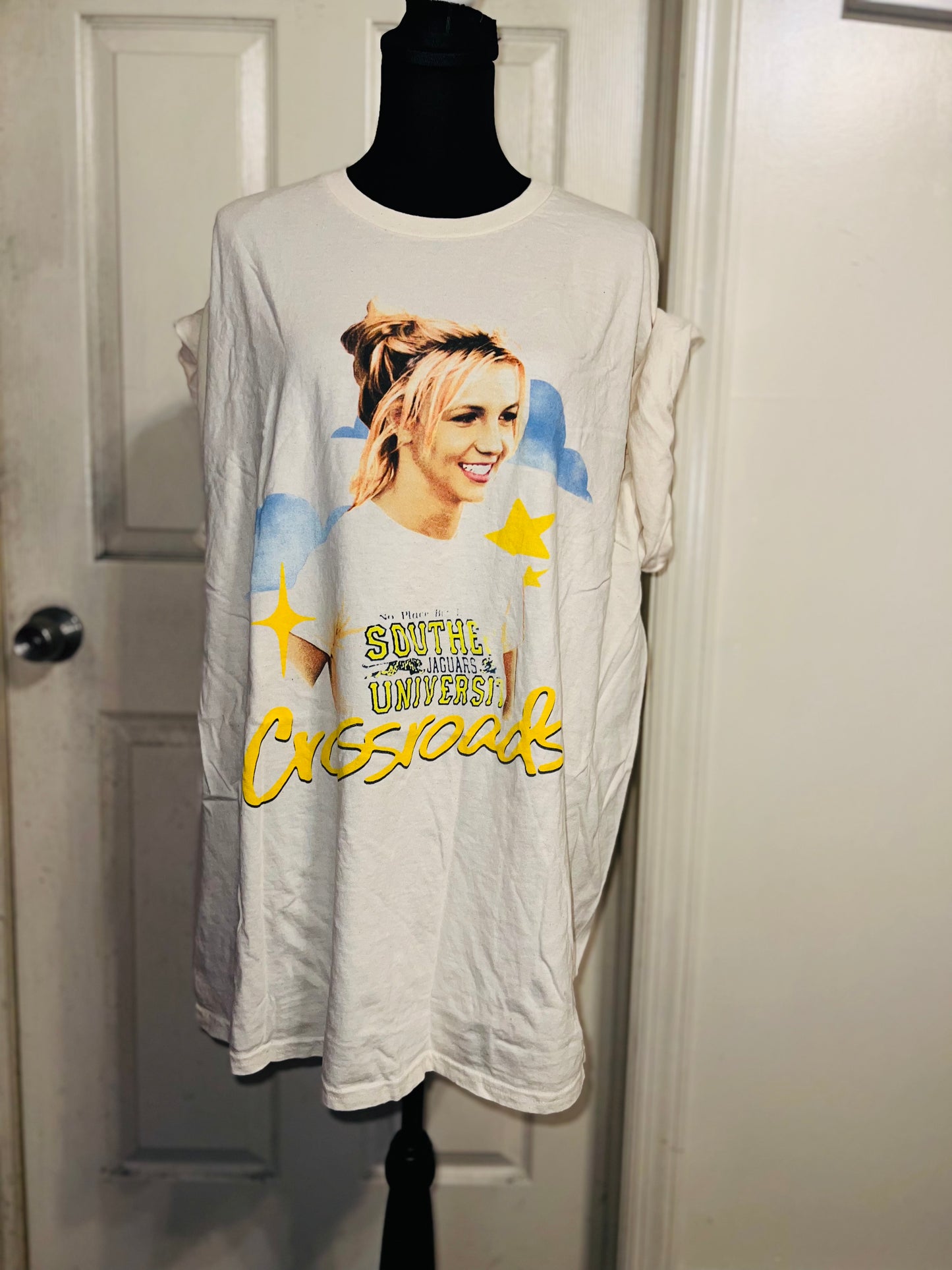 Crossroads Britney Oversized Distressed Tee