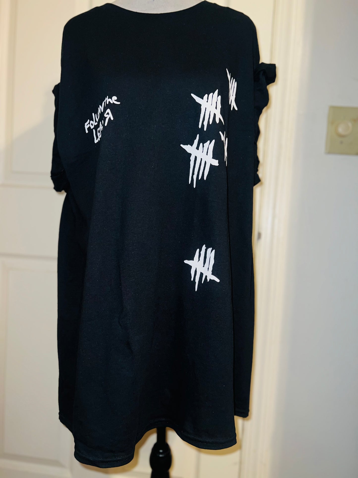 Korn Double Sided Oversized Distressed Tee