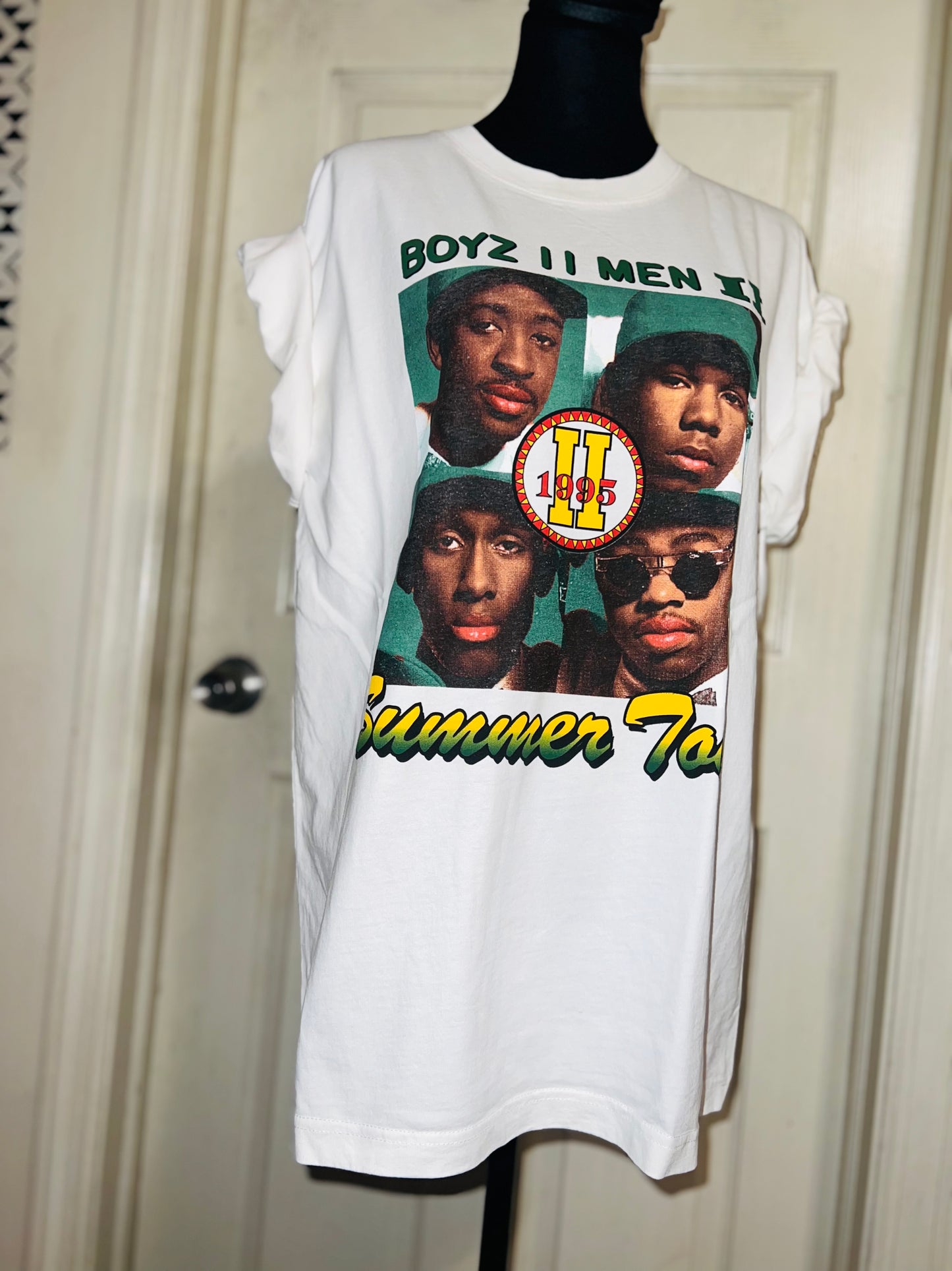 Boyz II Men Double Sided Oversized Distressed Tee