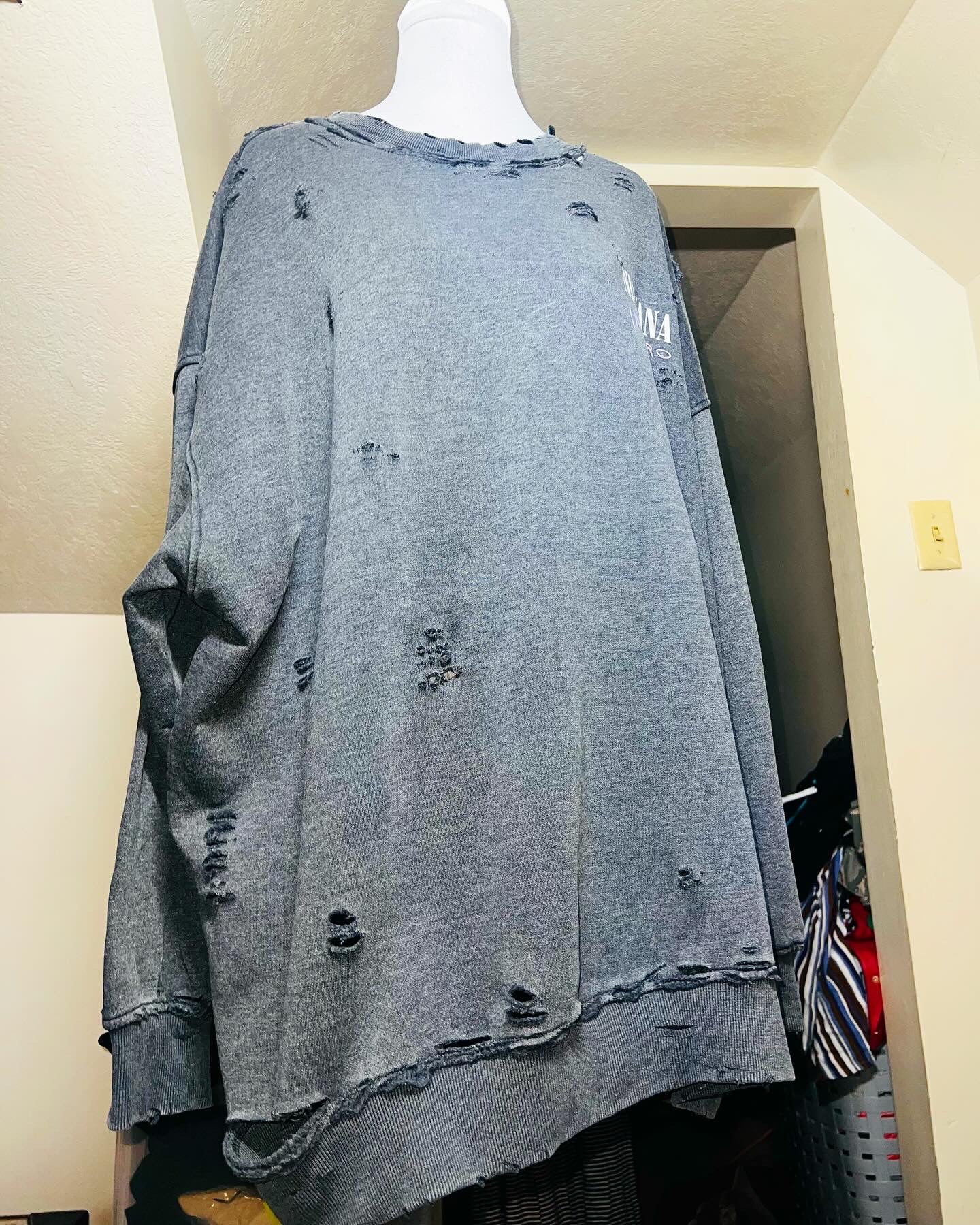 Nirvana Oversized Double Sided Sweatshirt