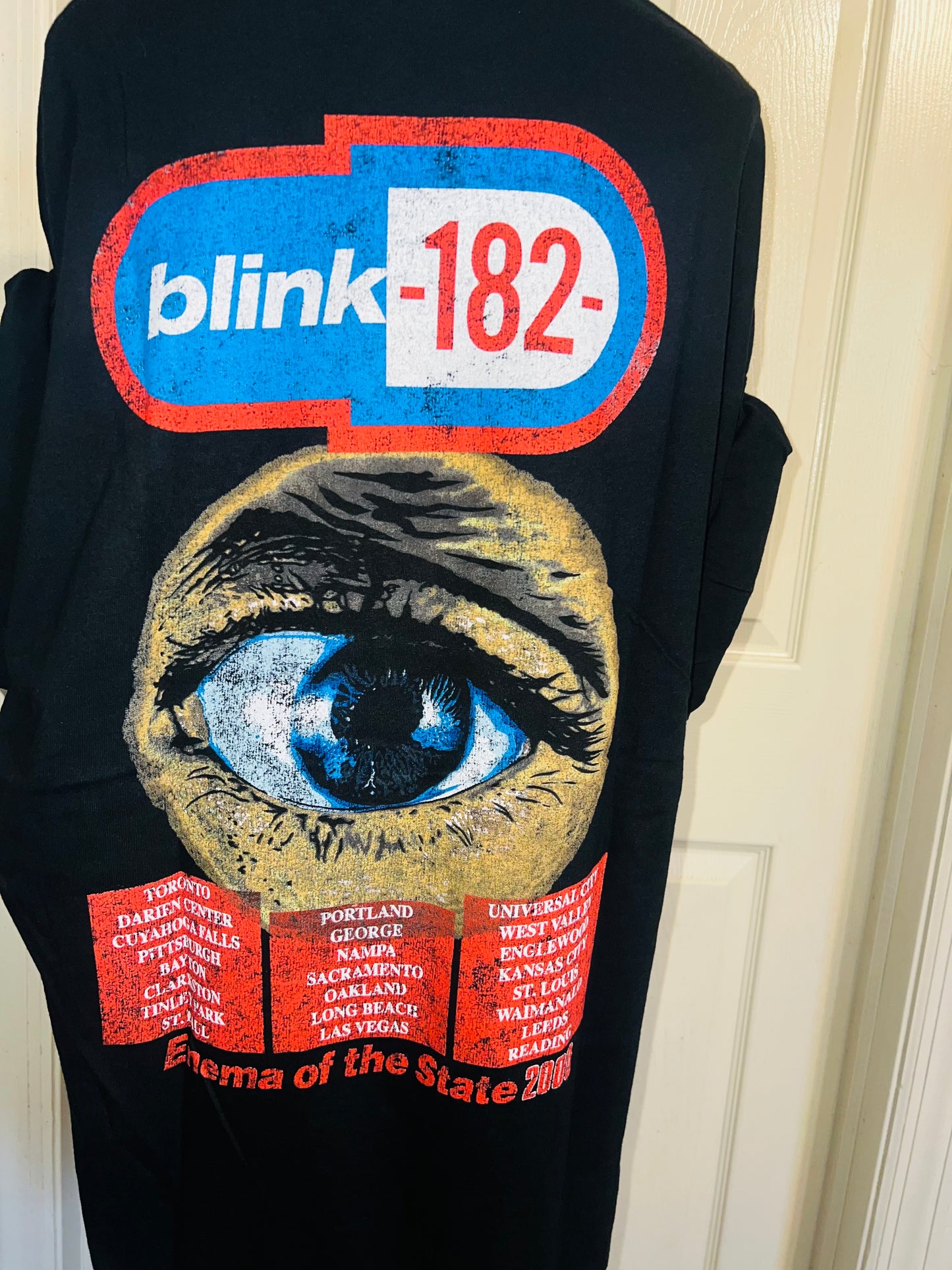 Blink 182 Double Sided Oversized Distressed Tee