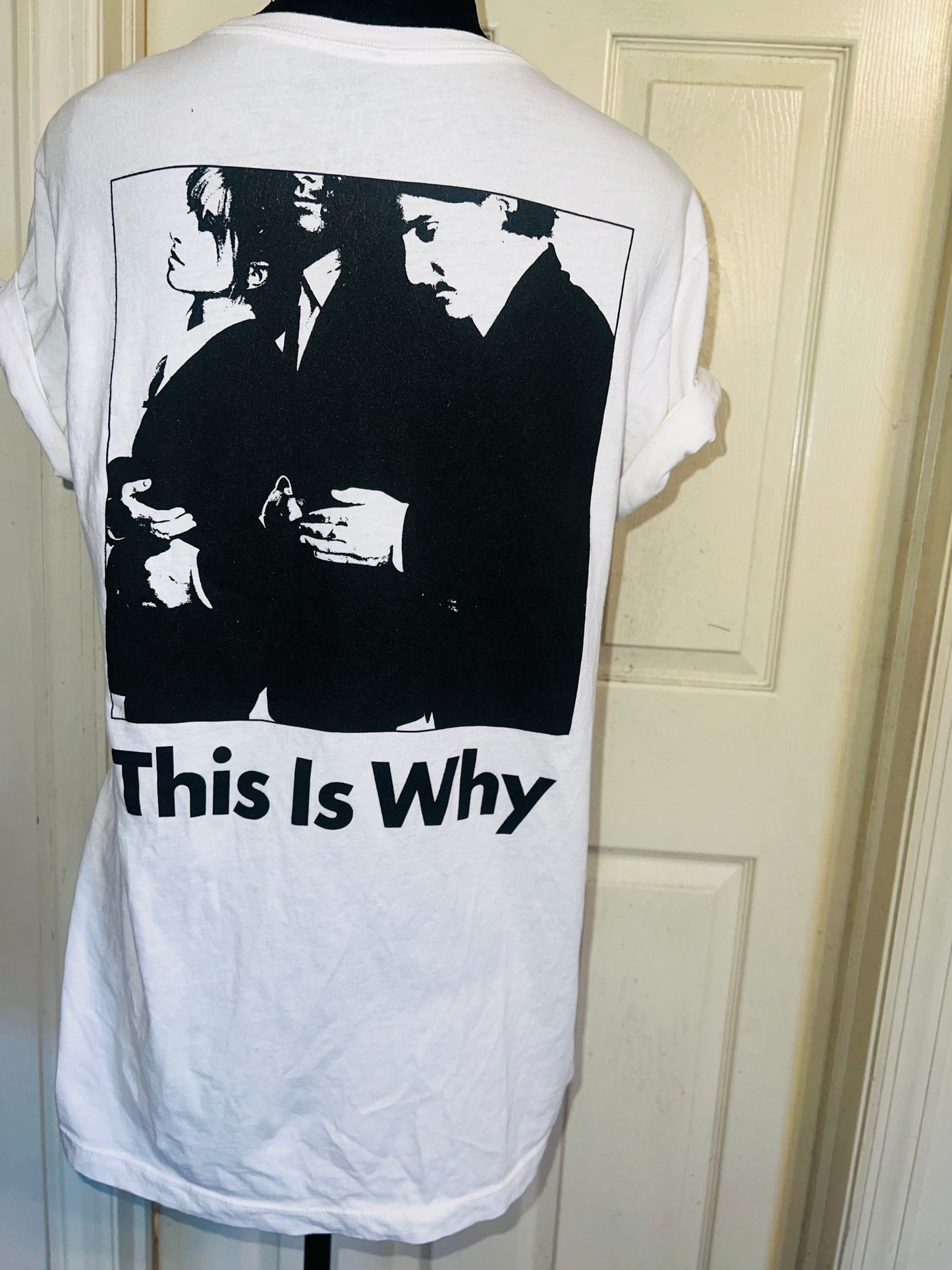 Paramore This is Why Double Sided Oversized Distressed Tee