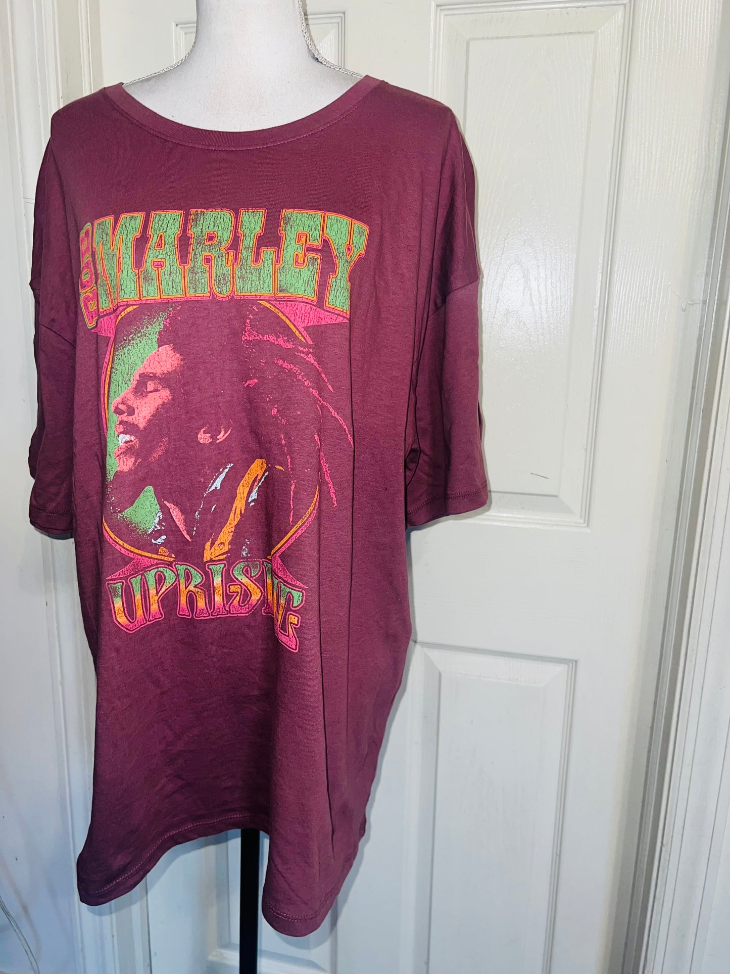Bob Marley Oversized Distressed Tee