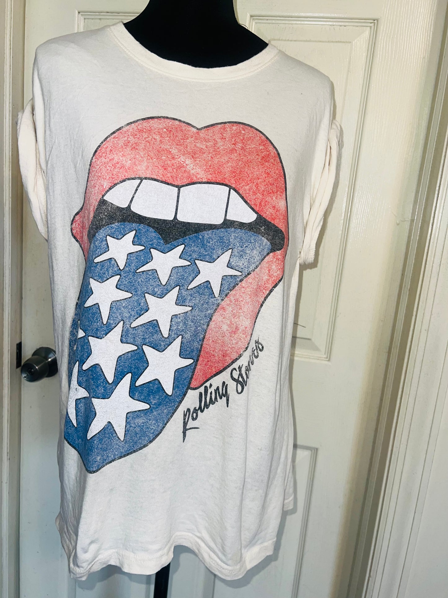 Rolling Stones Oversized Distressed Tee