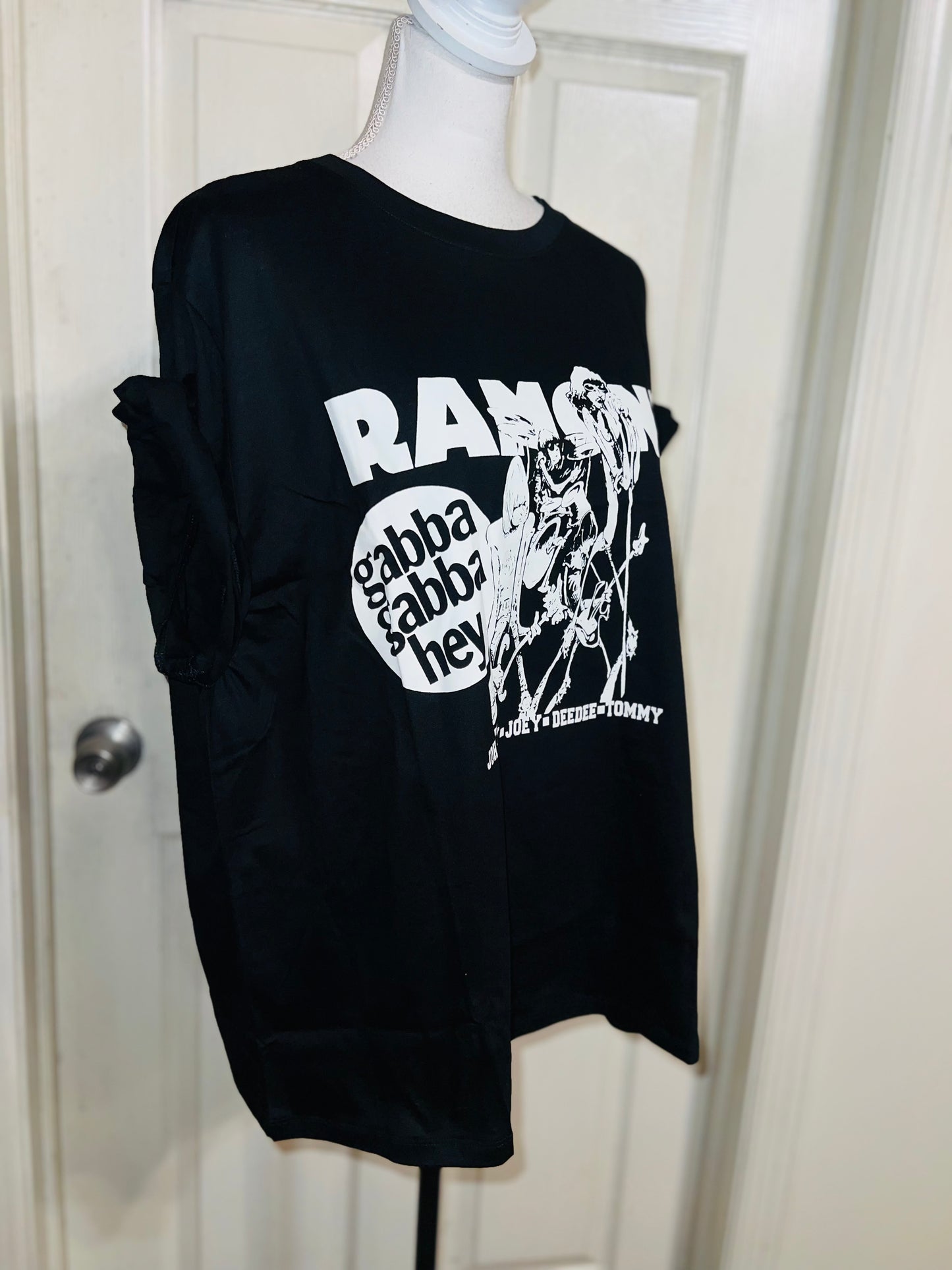 Ramones Oversized Distressed Tee