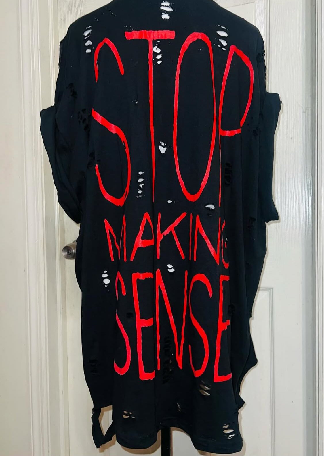 The Talking Heads Double Sided Oversized Distressed Tee