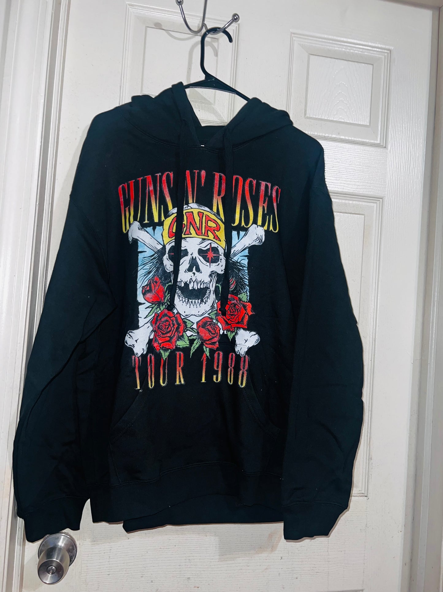 Guns n Roses Tour Oversized Drawstring Sweatshirt