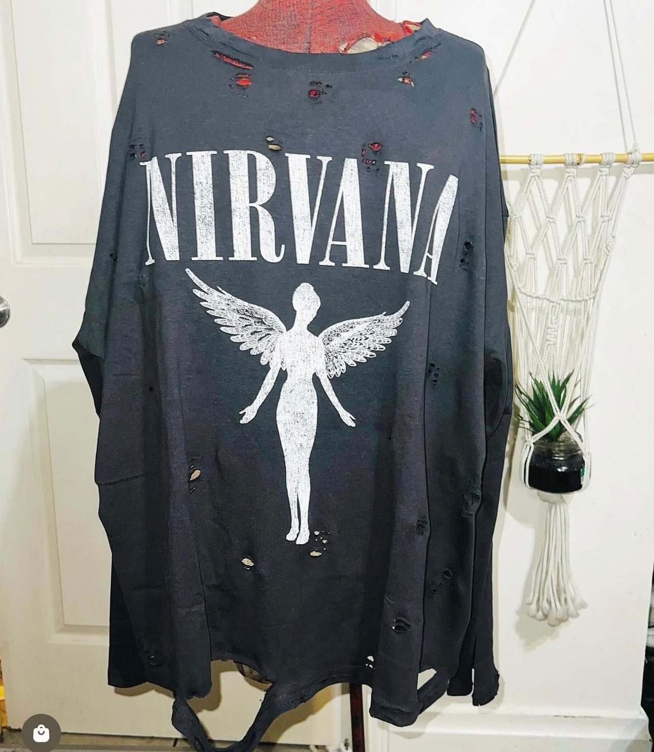 Nirvana Long Sleeve Oversized Shirt
