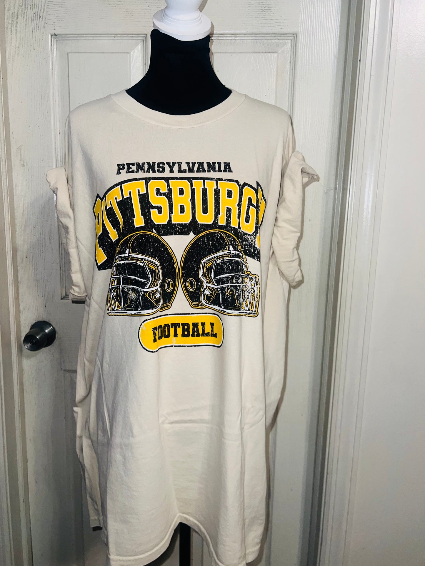 Pittsburgh Steelers Oversized Distressed Tee