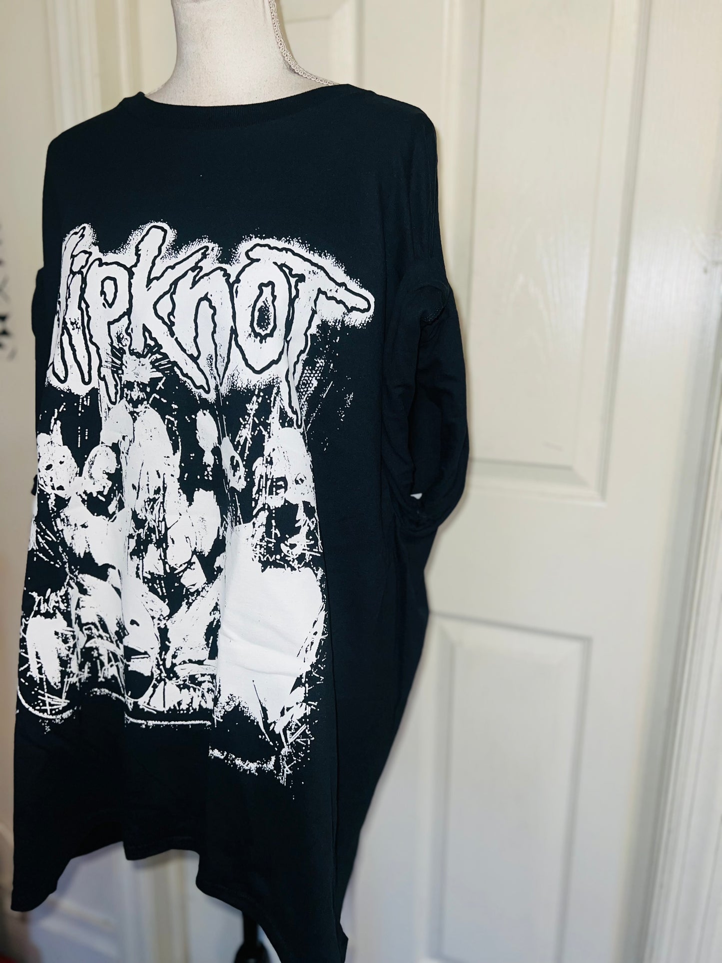 Slipknot Double Sided Oversized Distressed Tee