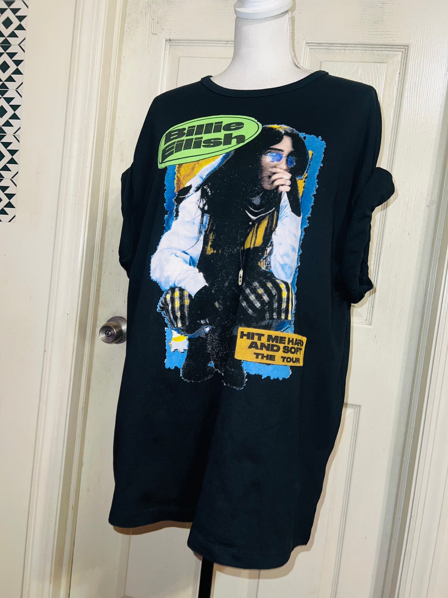 Billie Eilish Double Sided HMHAS Tour Distressed Tee