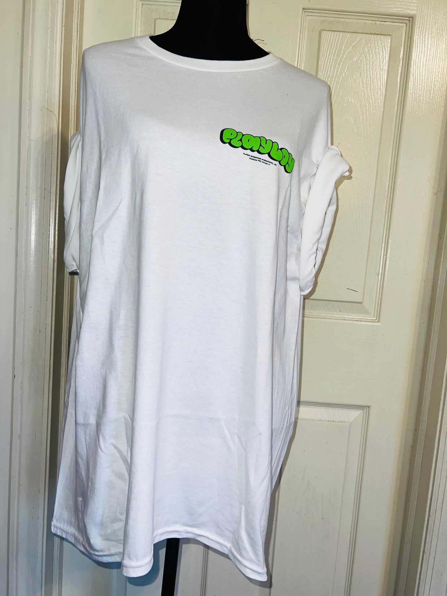 Playboy Double Sided Oversized Distressed Tee
