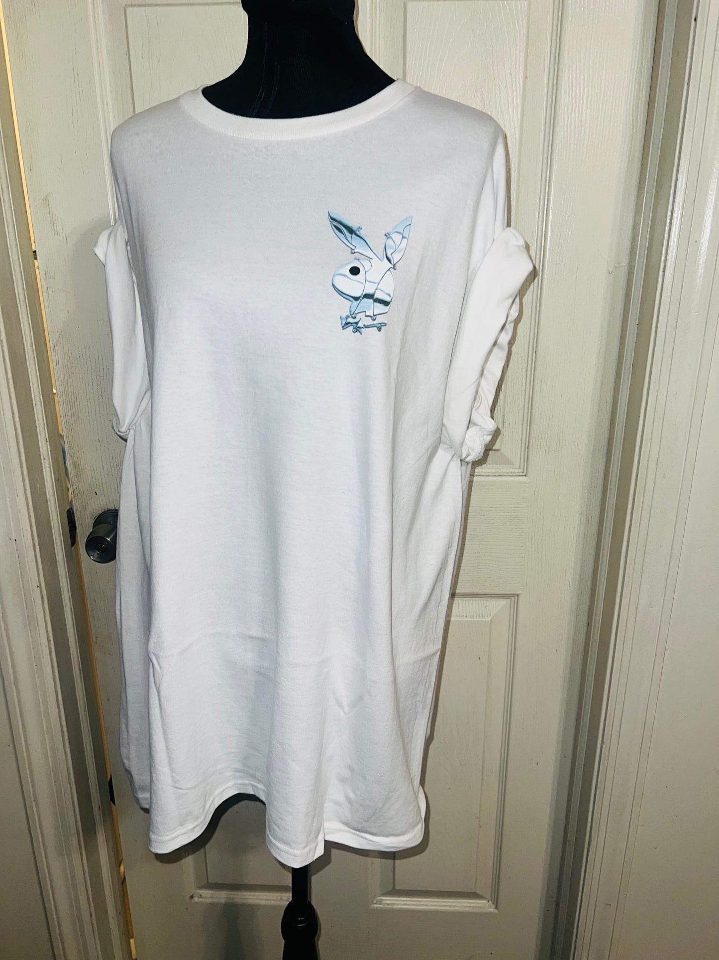 Playboy Double Sided Oversized Distressed Tee