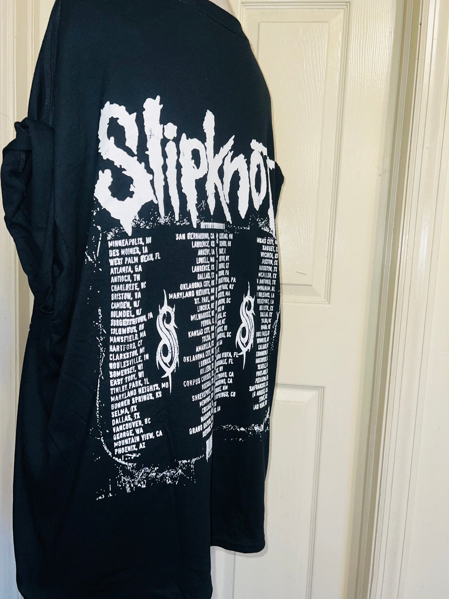 Slipknot Double Sided Oversized Distressed Tee