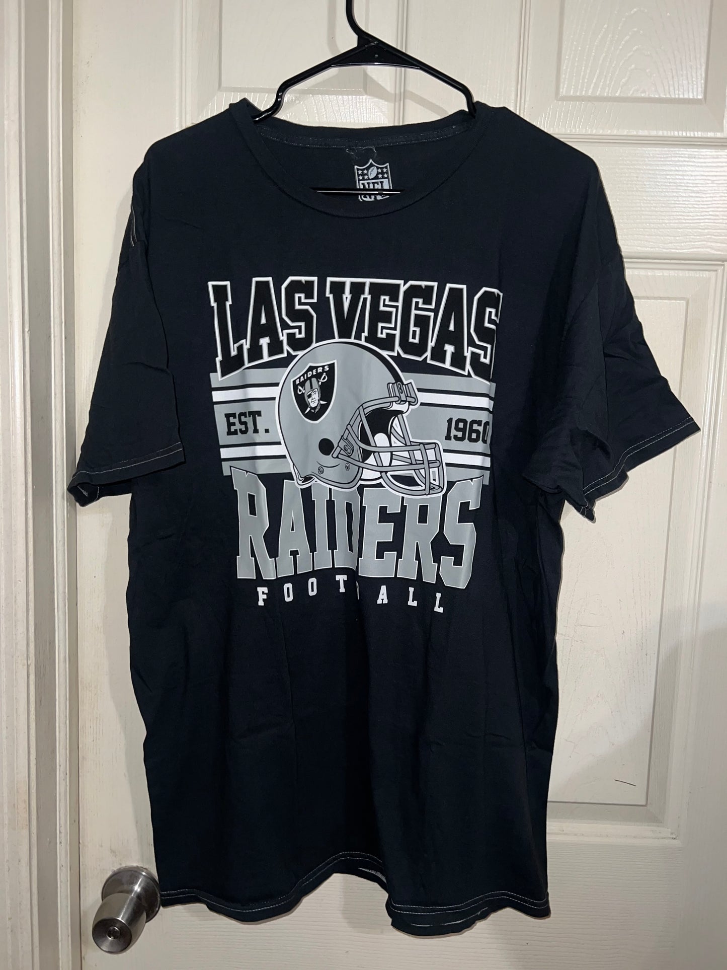 Las Vegas Raiders Oversized Distressed Tee