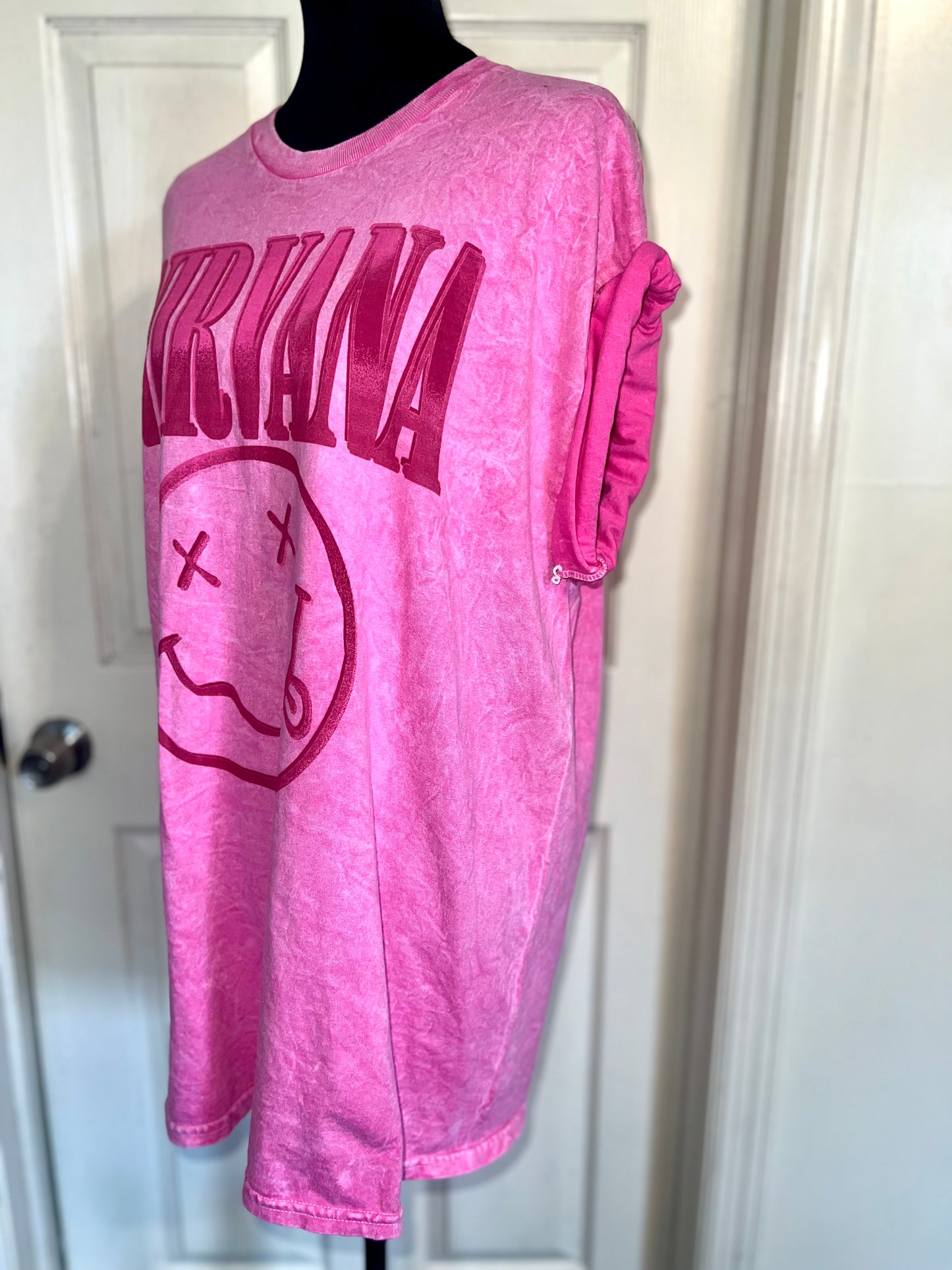 Nirvana Oversized Distressed Tee