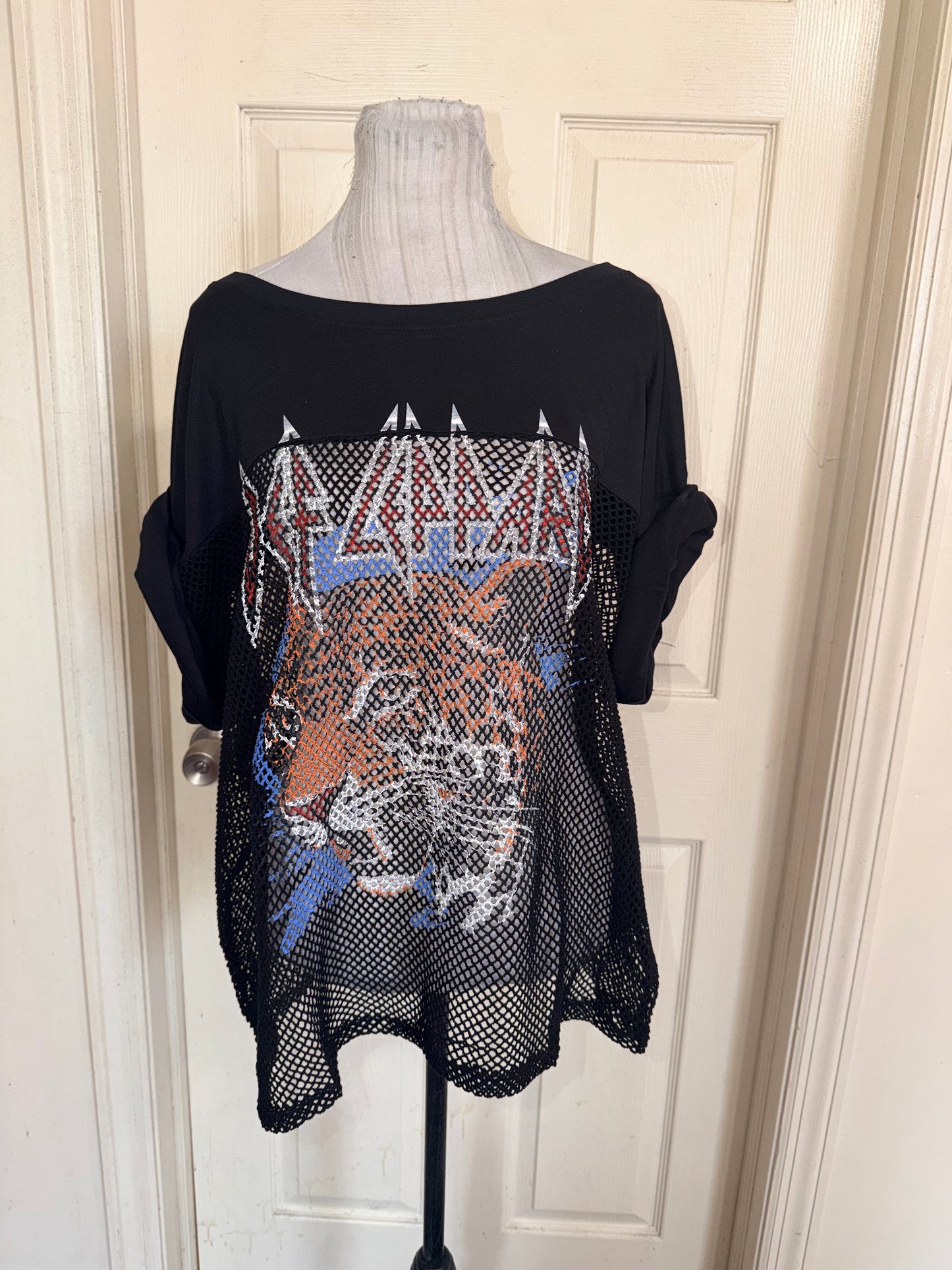 Def Leppard Oversized Jersey Tee