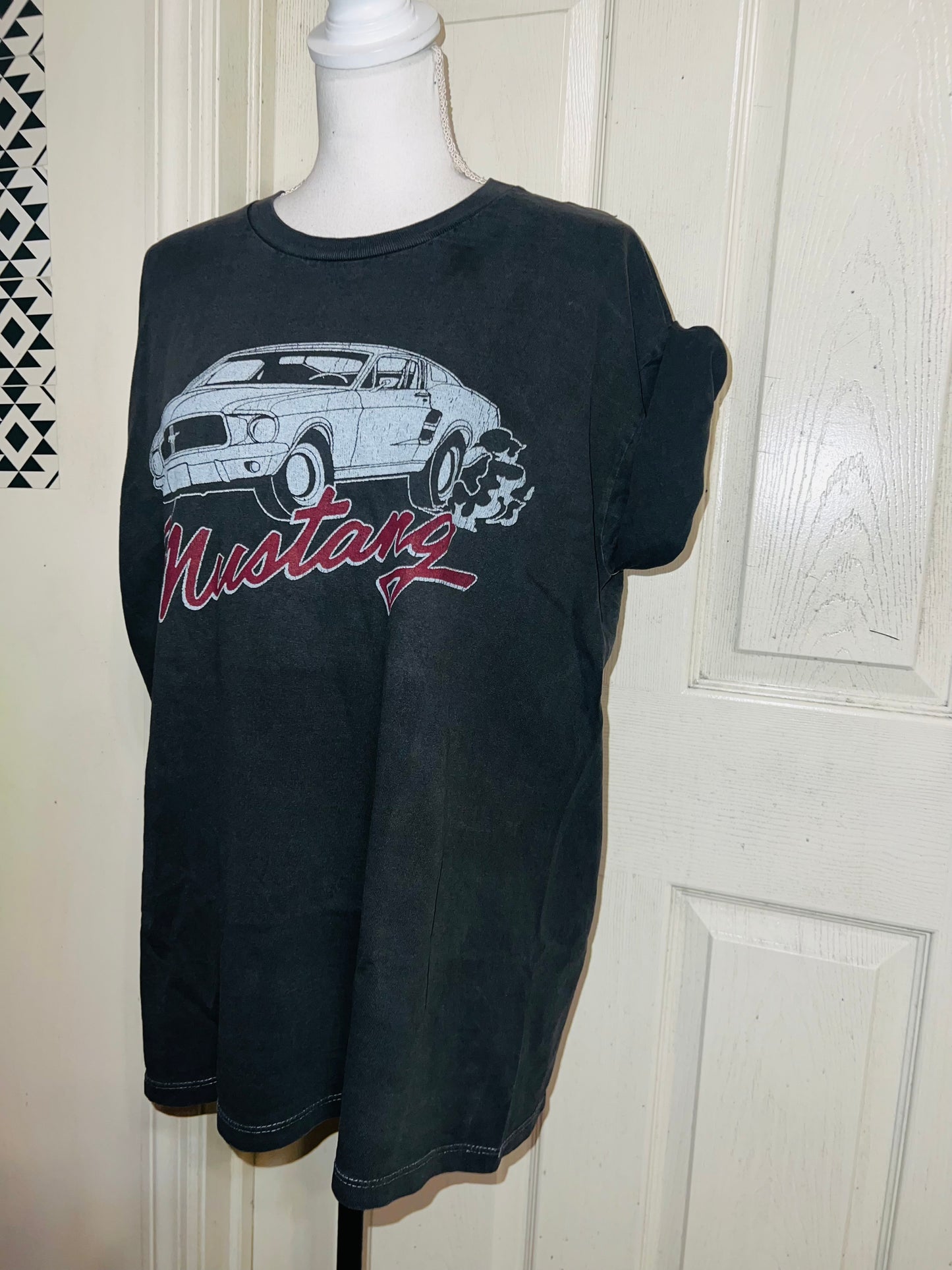Ford Mustang Oversized Distressed Tee