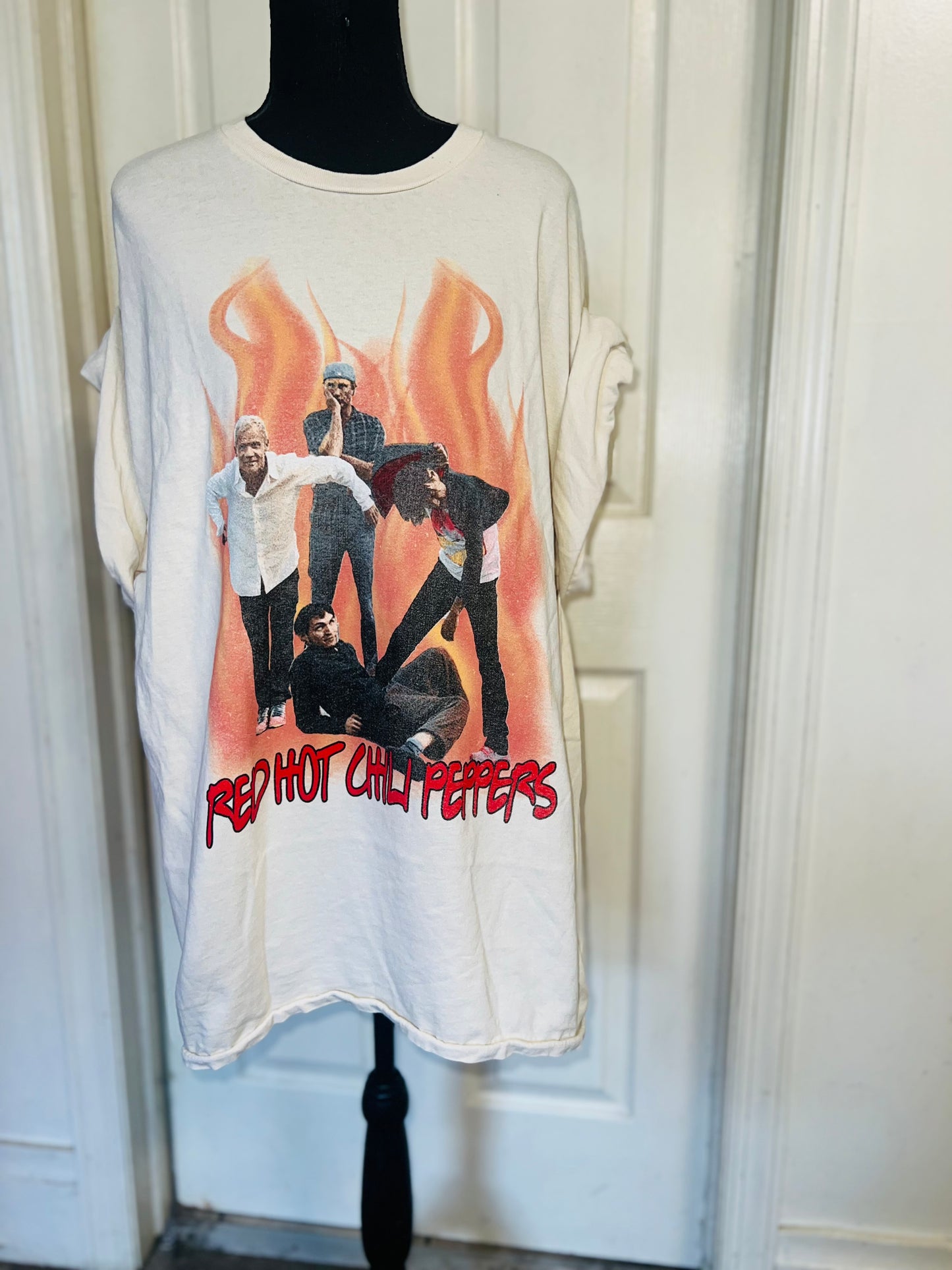 Red Hot Chili Peppers Oversized Distressed Tee