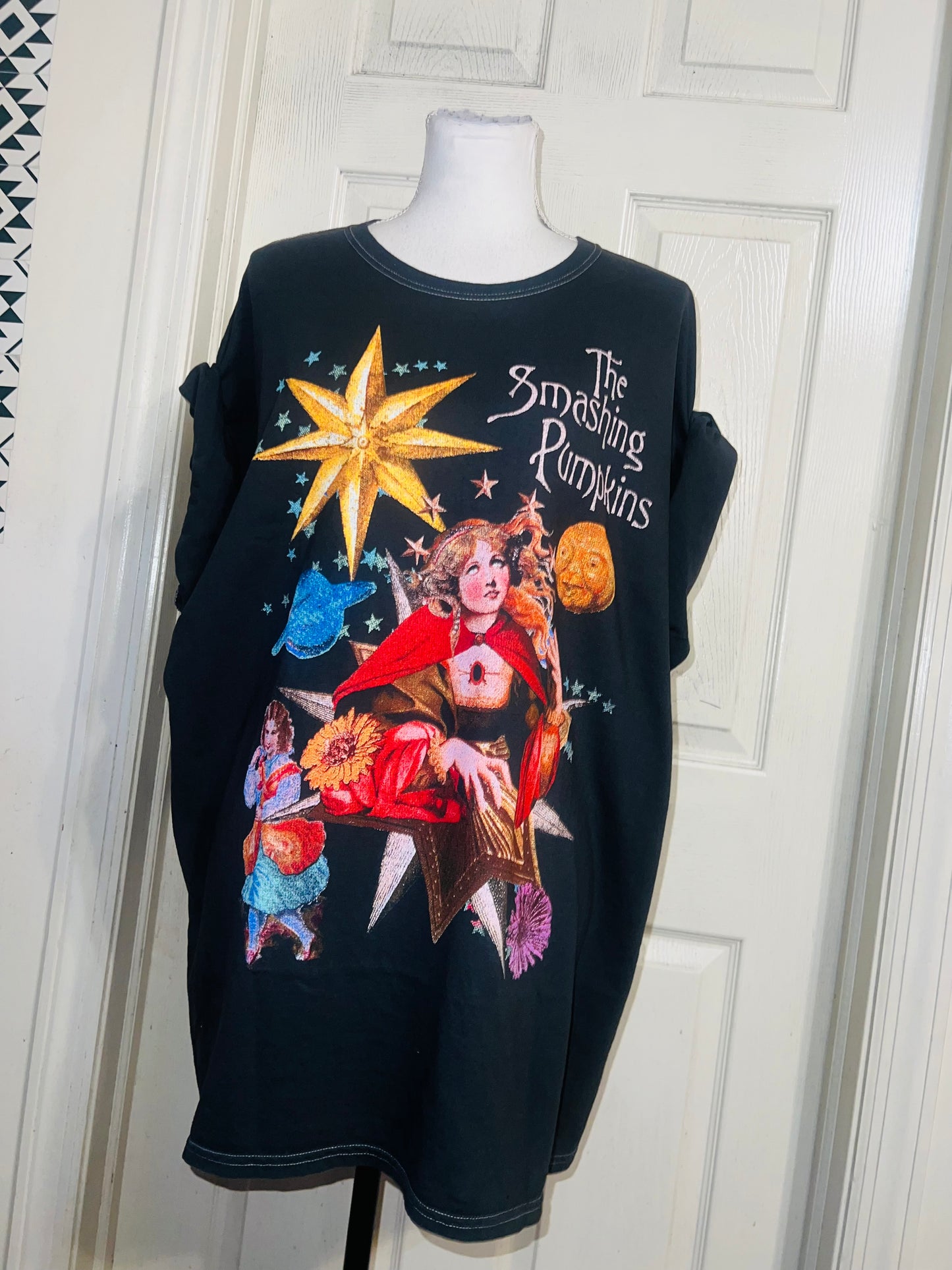 The Smashing Pumpkins Oversized Distressed Tee