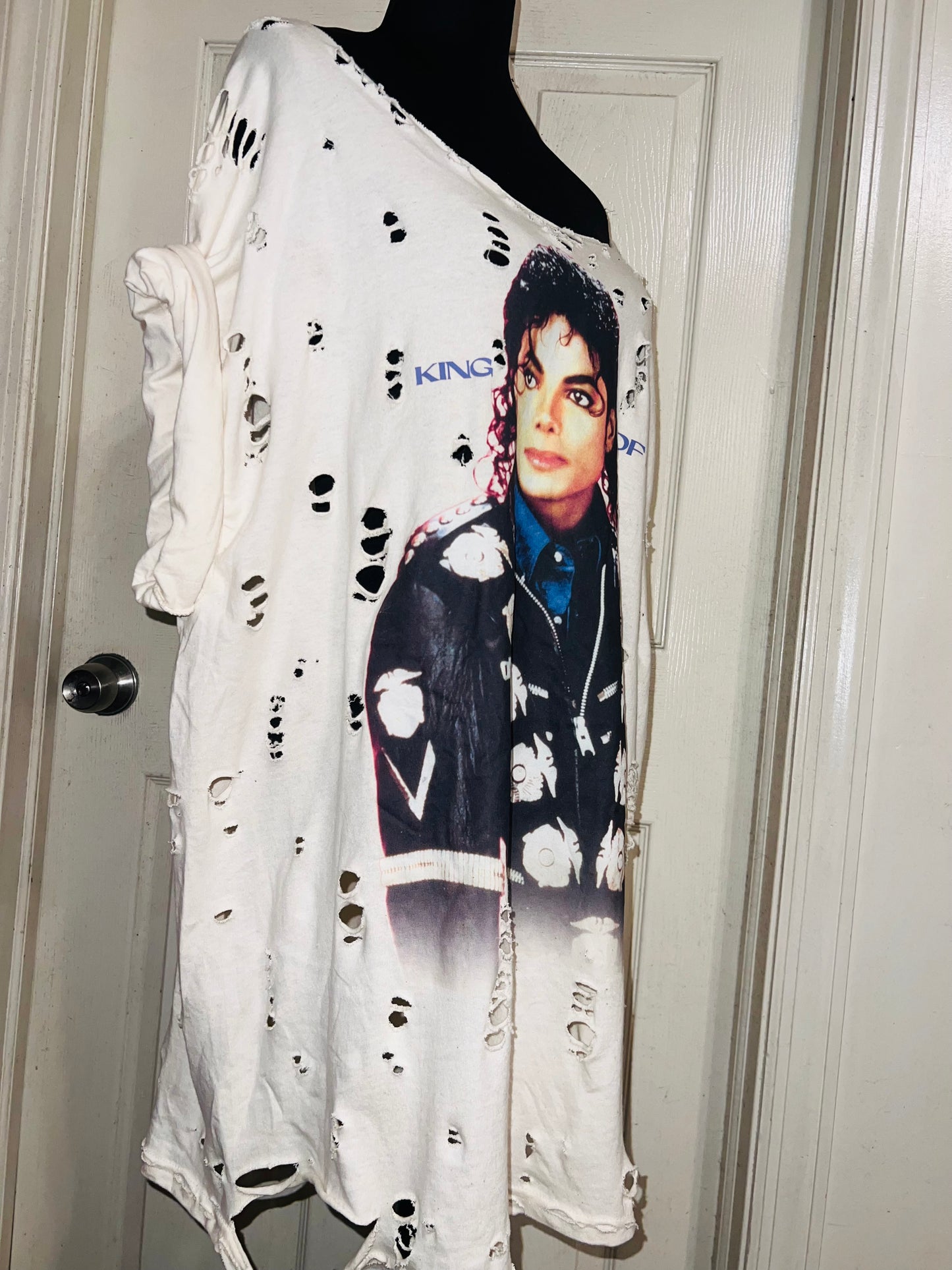 Michael Jackson Oversized Distressed Tee