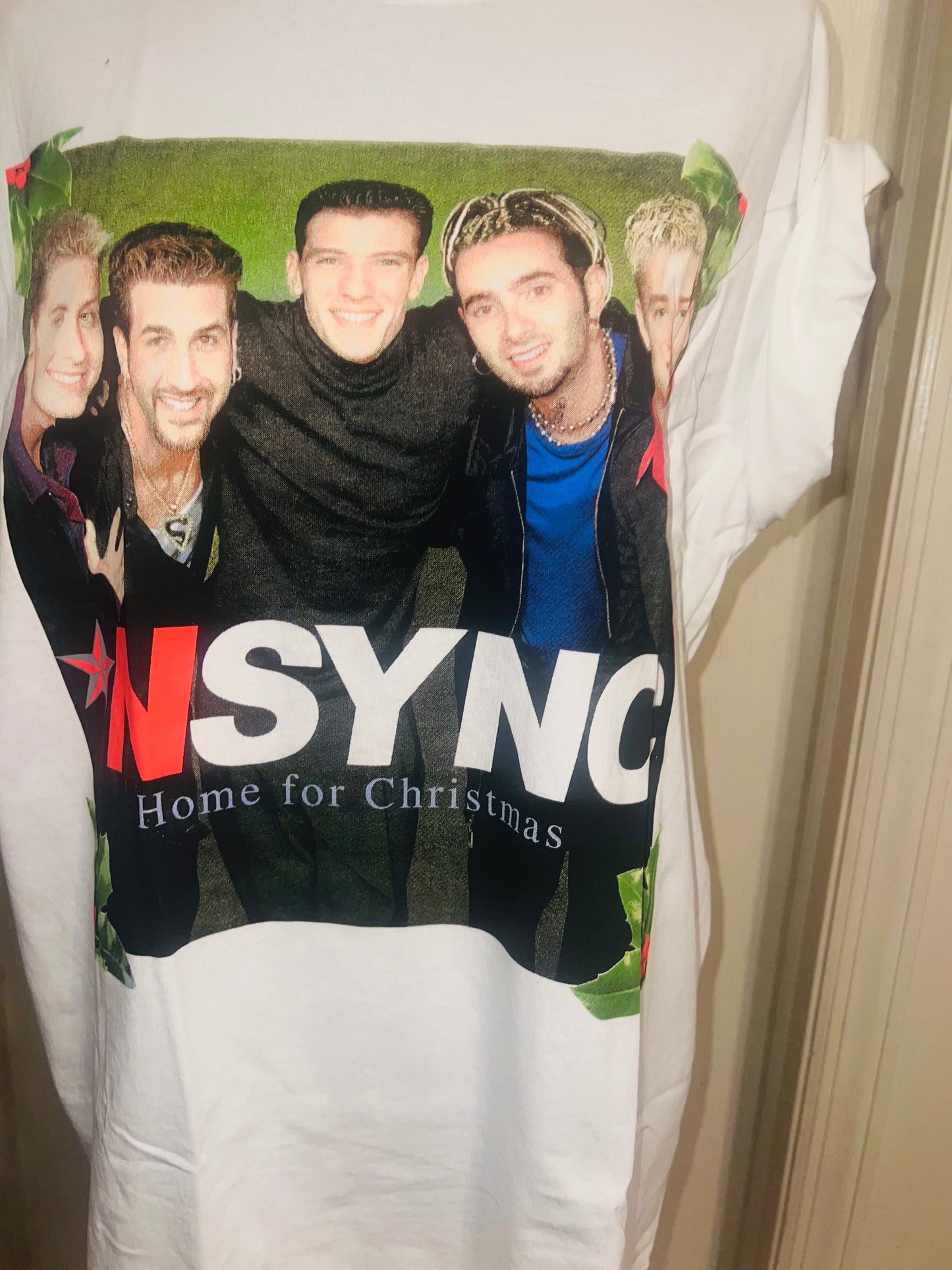 NSYNC Christmas Oversized Distressed Tee