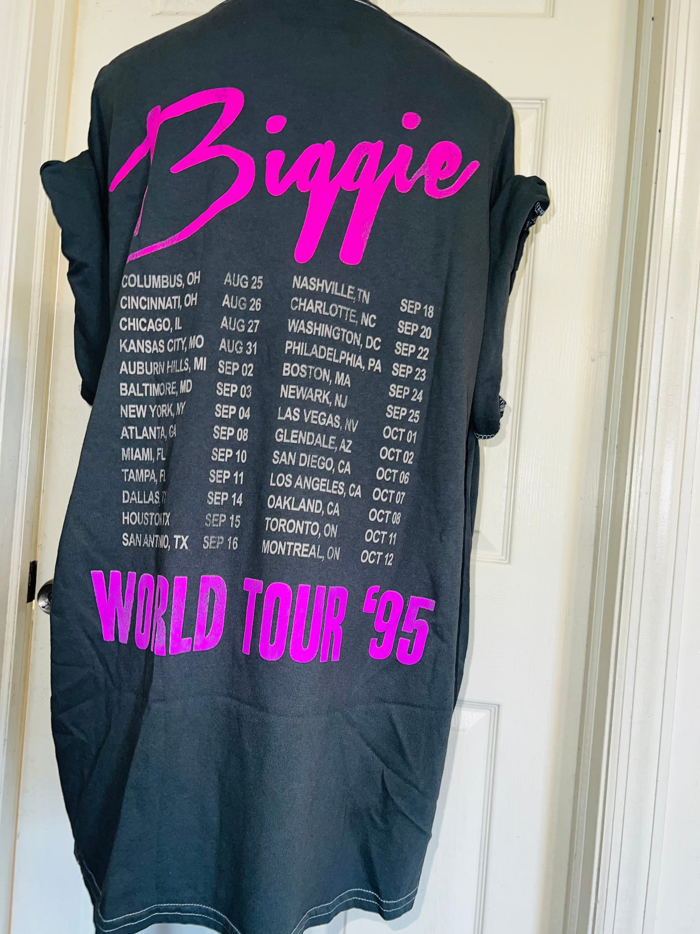 Biggie Smalls Double Sided Oversized Distressed Tee