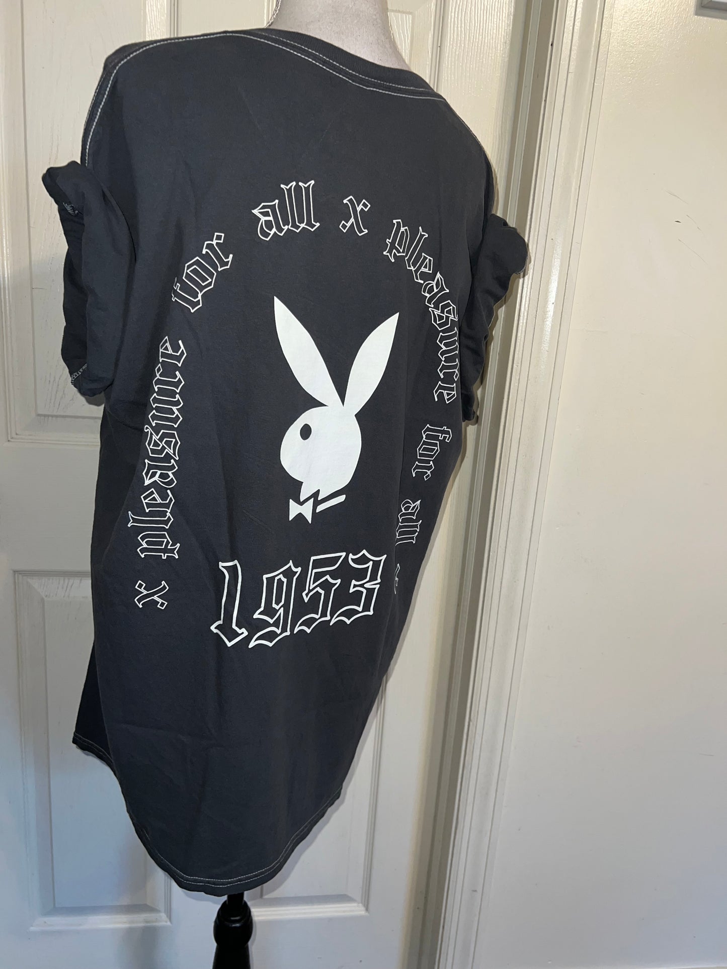 Playboy Double Sided Oversized Distressed Tee
