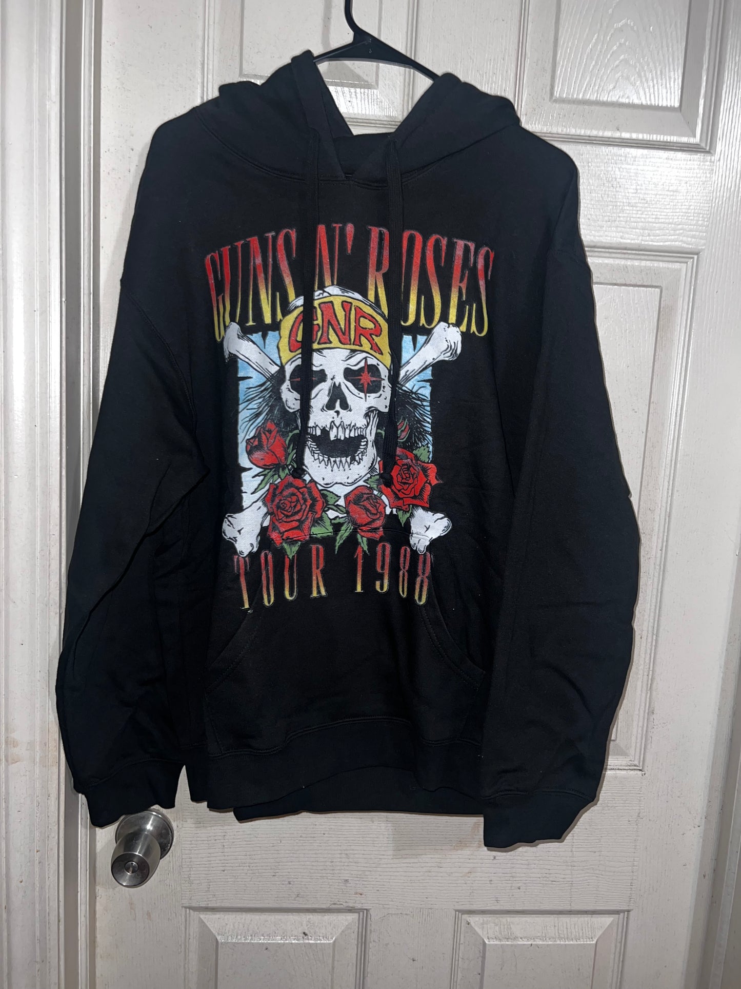 Guns n Roses Tour Oversized Drawstring Sweatshirt