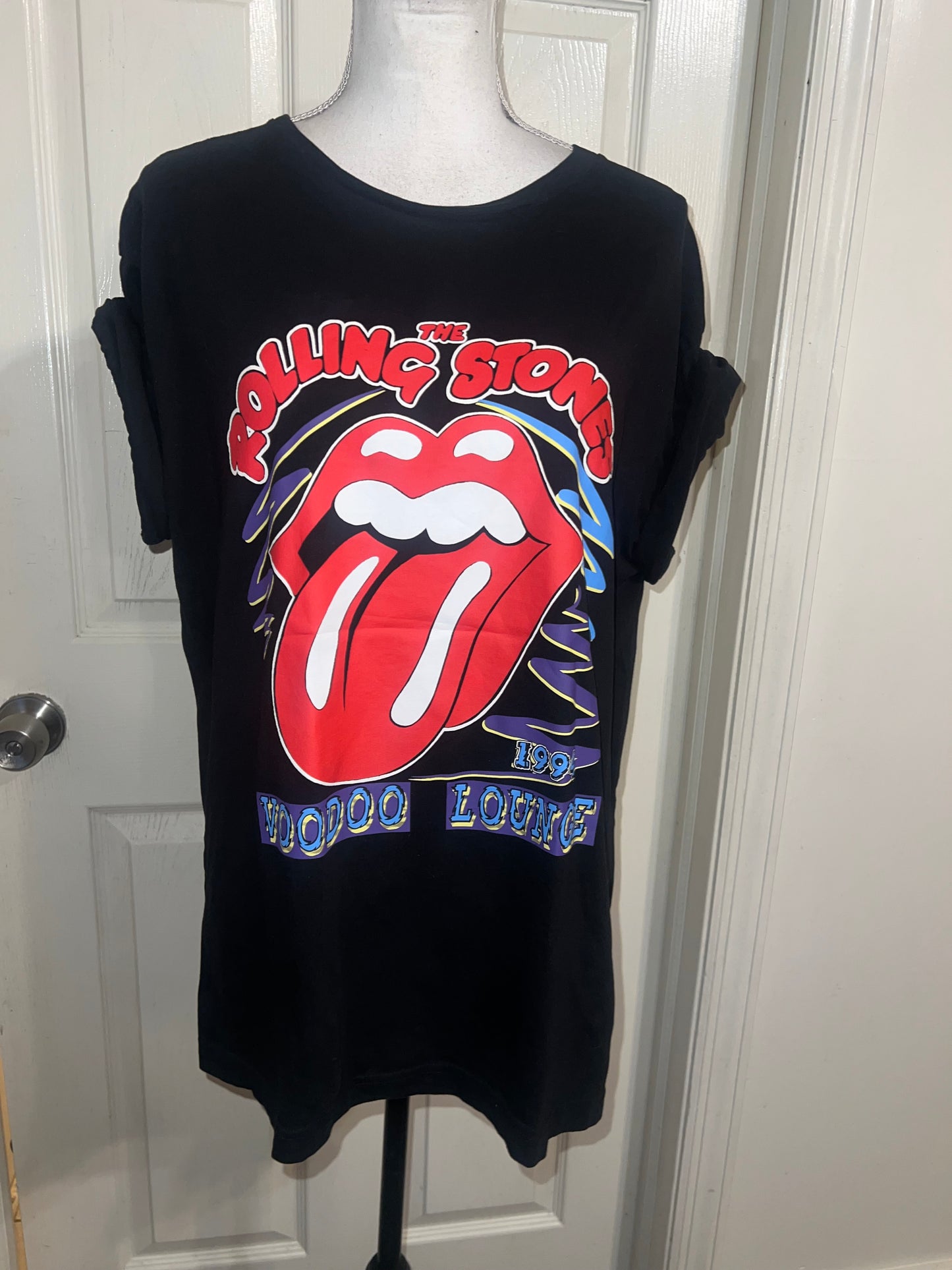 The Rolling Stones Double Sided Oversized Distressed Tee