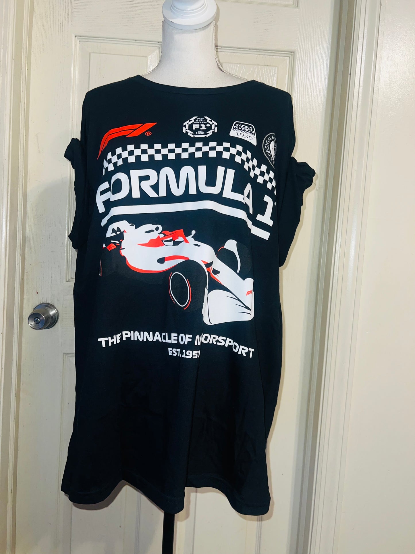 Formula 1 Oversized Distressed Tee