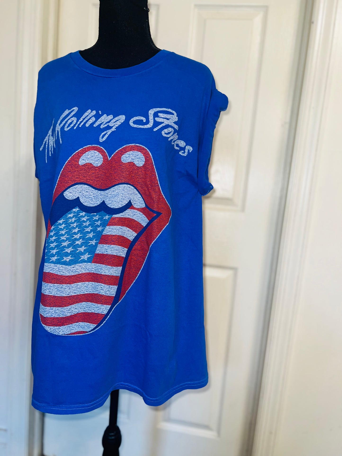 The Rolling Stones Oversized Distressed Tee