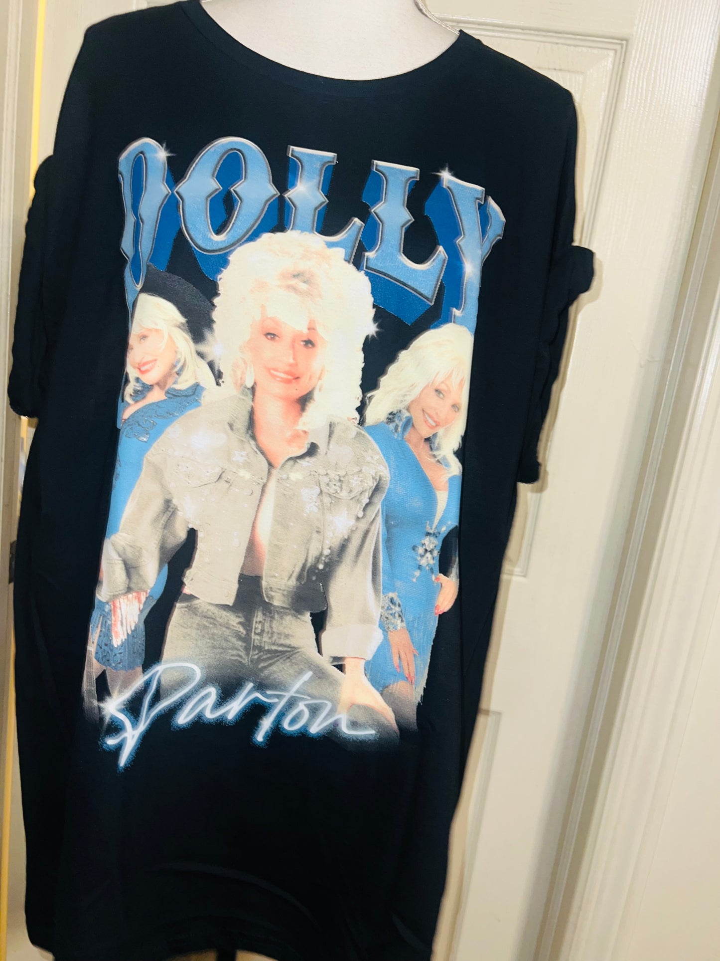 Dolly Parton Oversized Distressed Tee